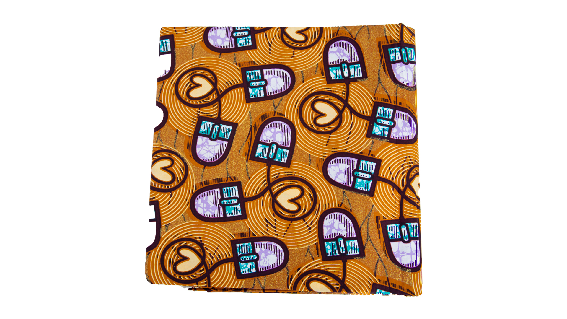 Highest Quality African Ankara Gold Glitter Super Fabric - Image 3