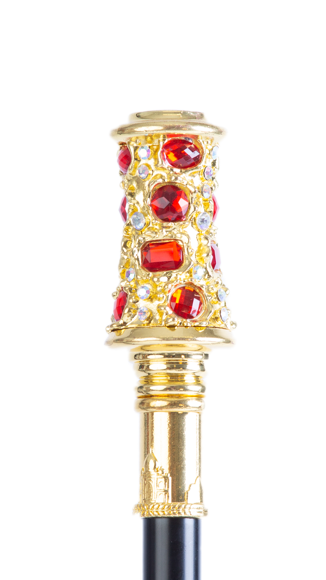 Divine Red Diamond Elegant Occasion African Walking Stick - Image 2