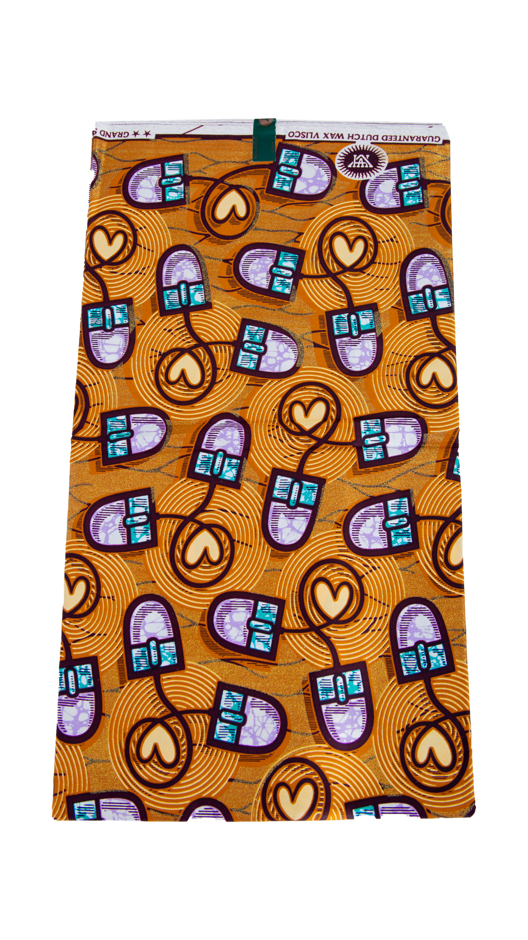 Highest Quality African Ankara Gold Glitter Super Fabric