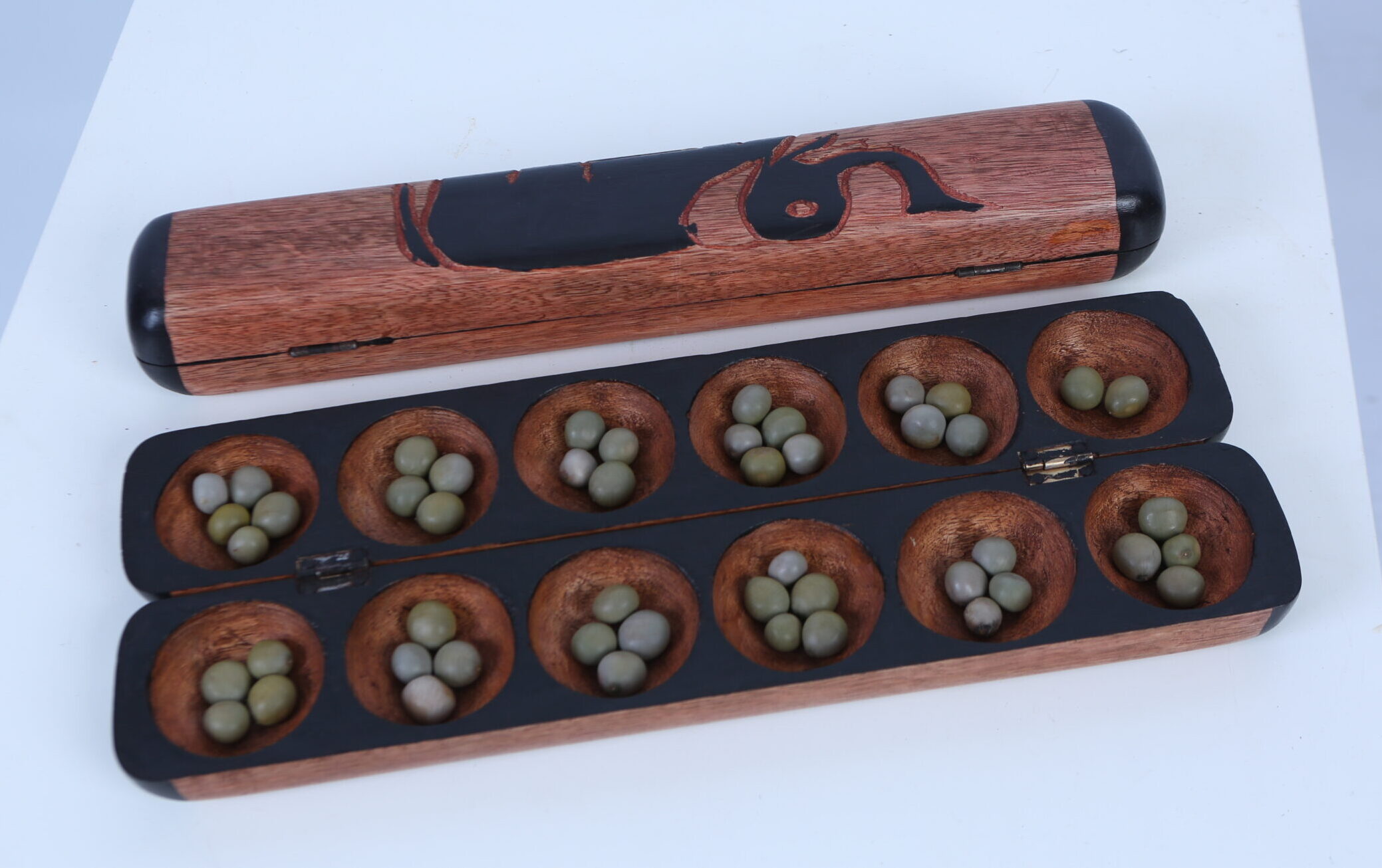 Oware Game Board Authentically Handmade in Ghana - Image 5