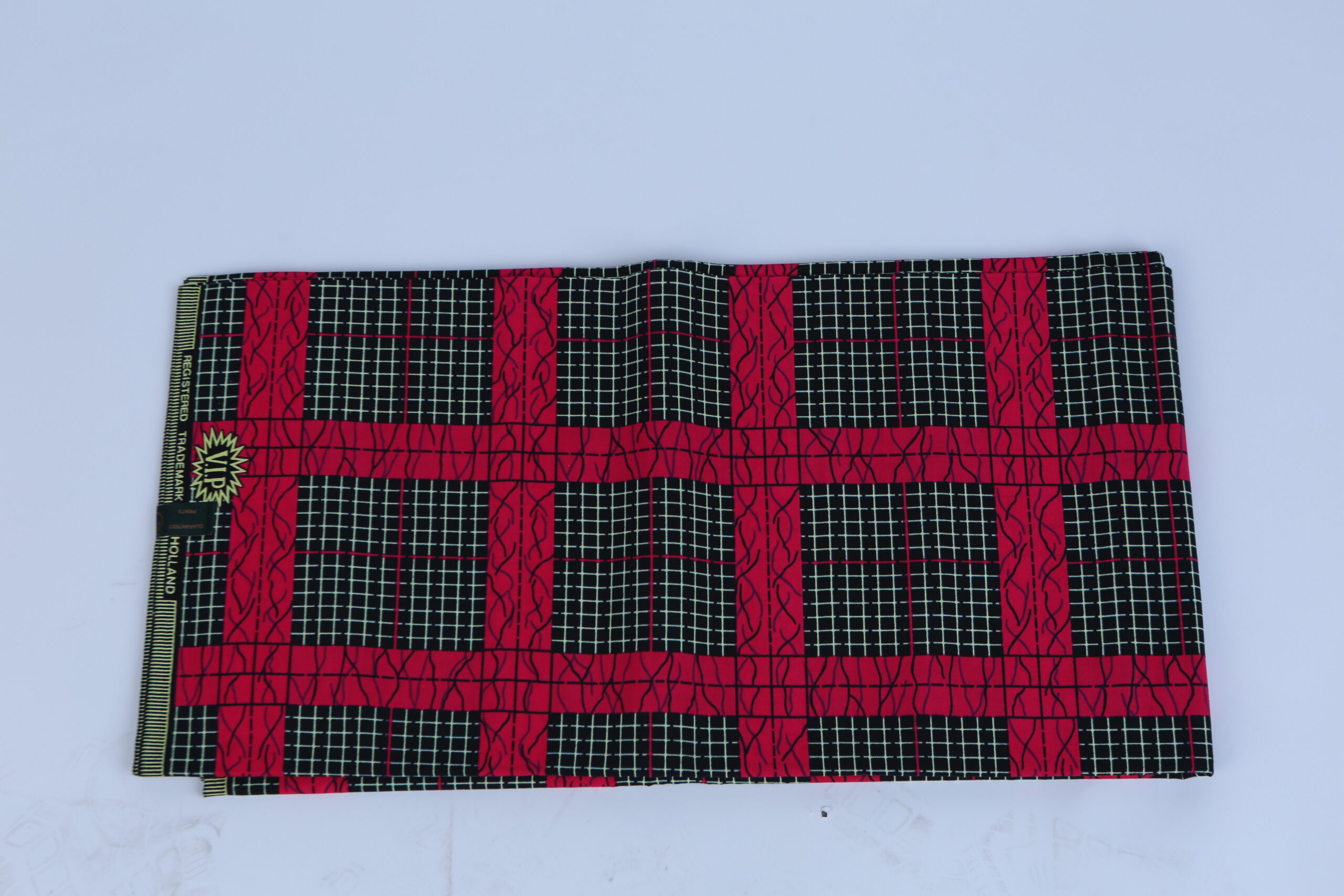 Africa Pink Square Ankara Pattern 6-yard Fabric - Image 4