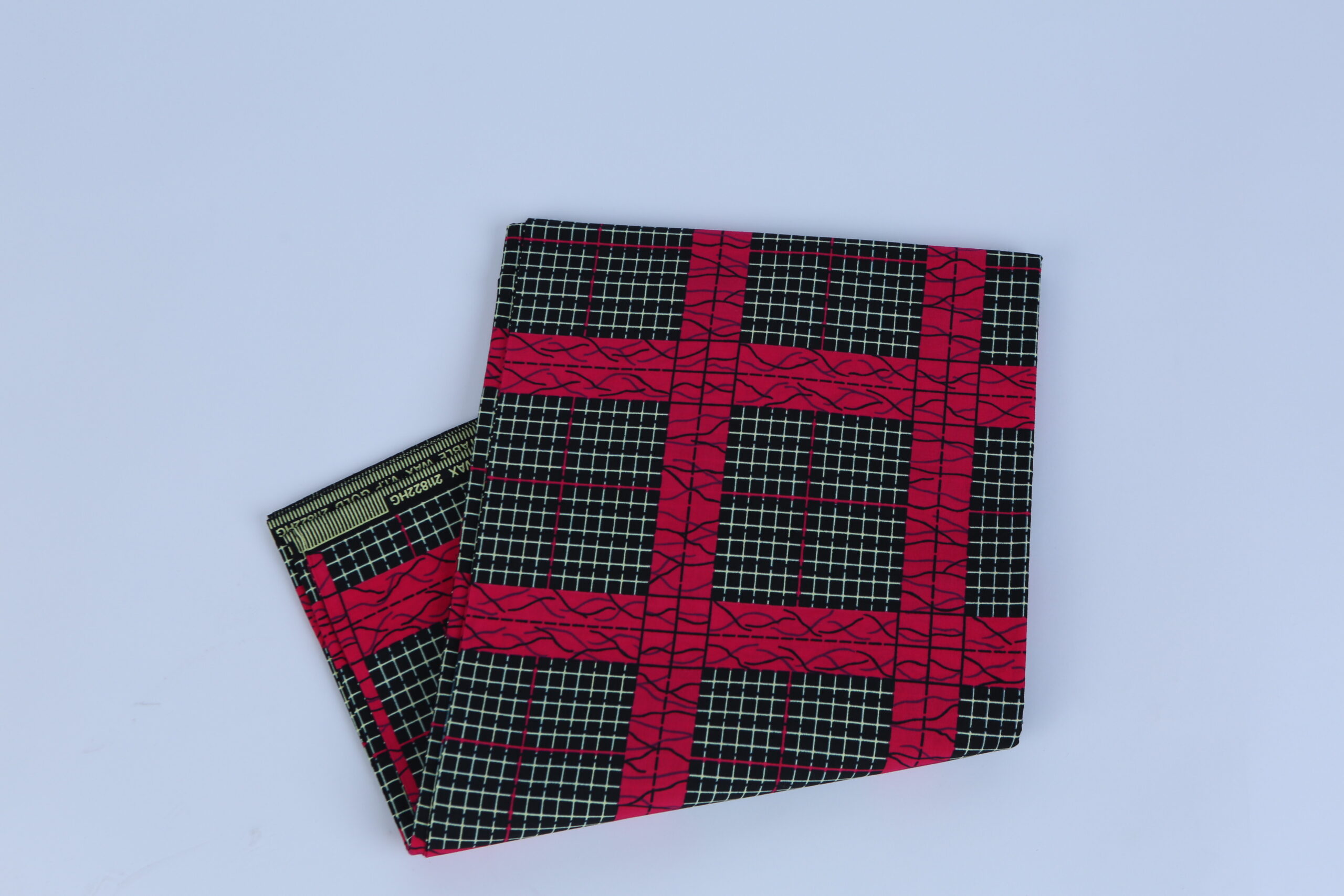 Africa Pink Square Ankara Pattern 6-yard Fabric - Image 2