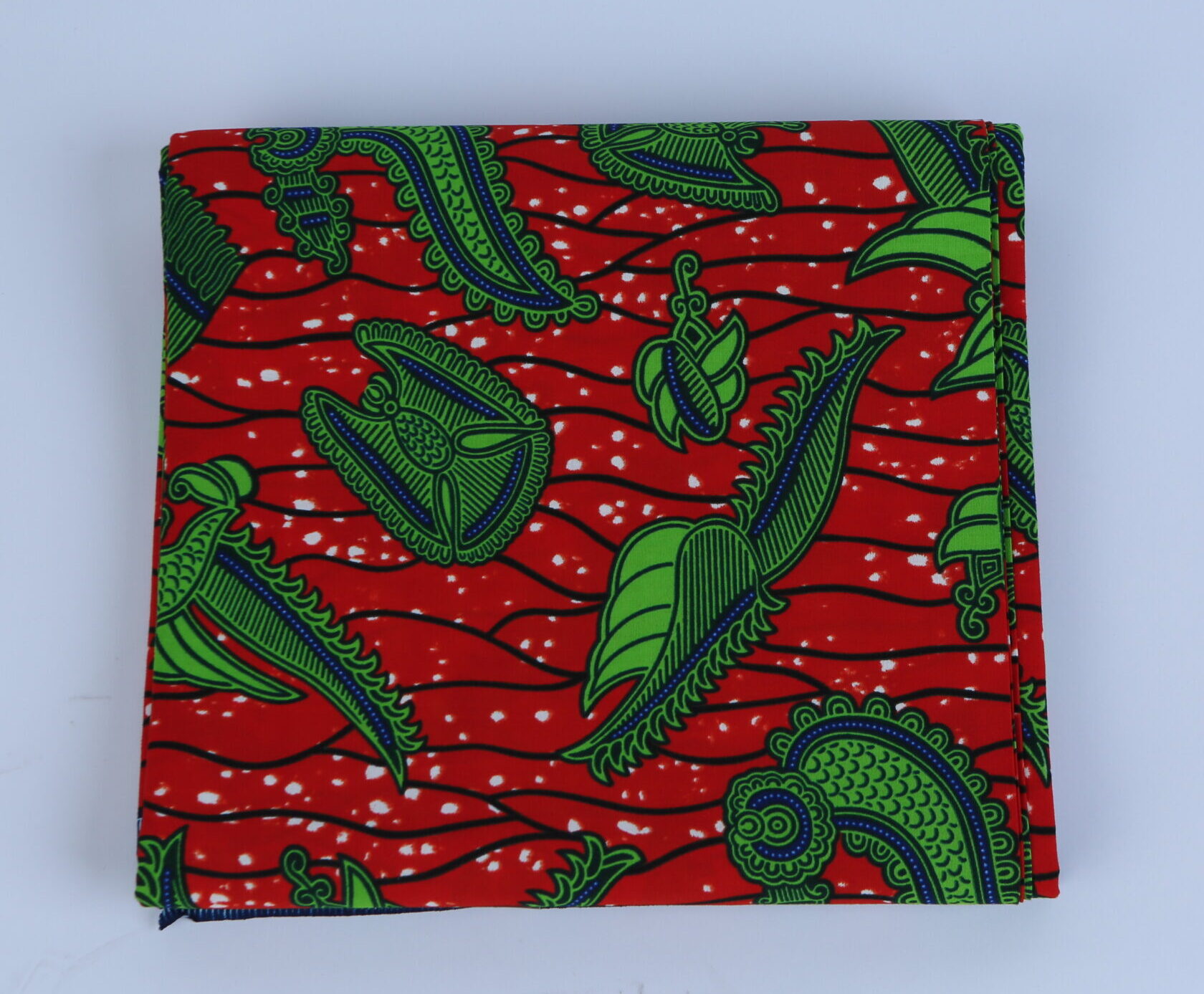 Africa Red and Bird Ankara Pattern 6-yard Fabric