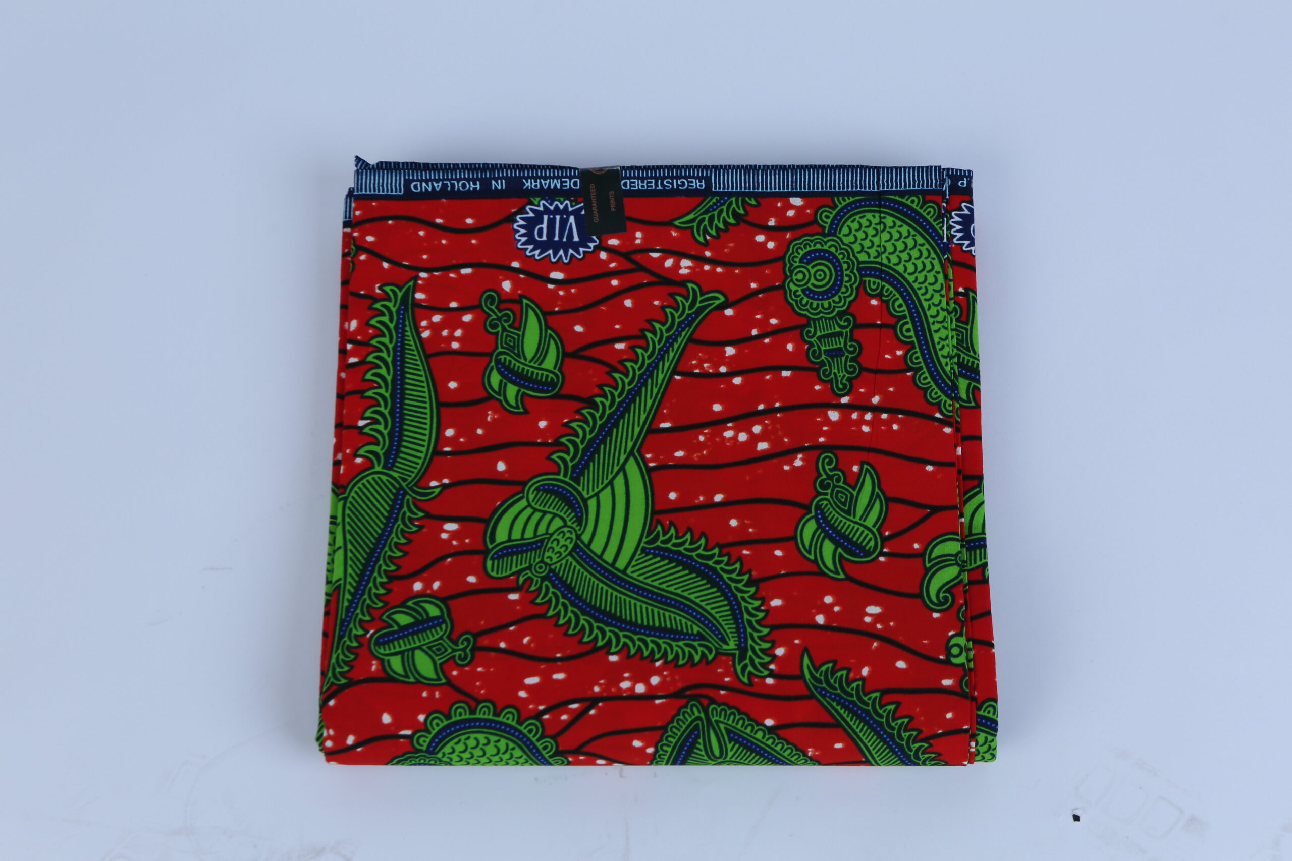 Africa Red and Bird Ankara Pattern 6-yard Fabric - Image 3