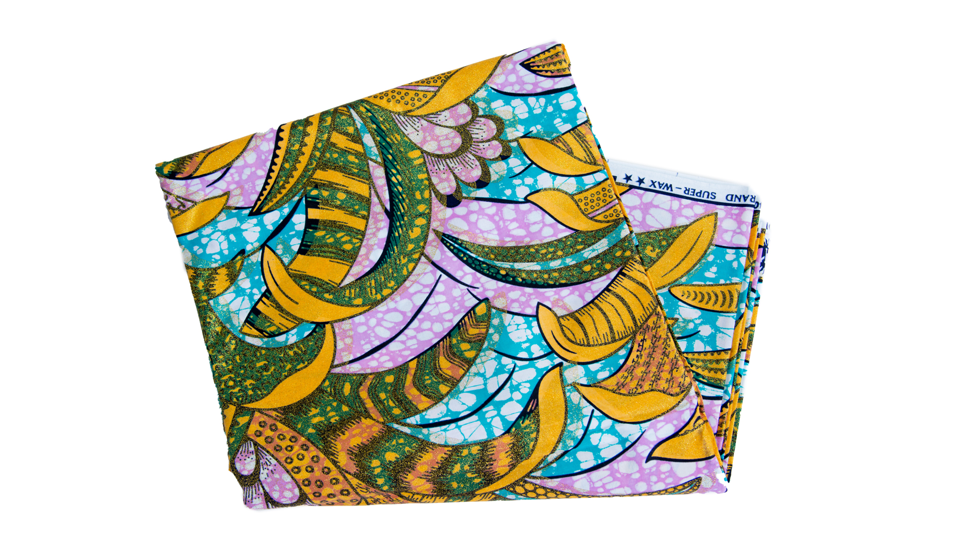 Highest Quality African Print Tropical Design Super Fabric - Image 3