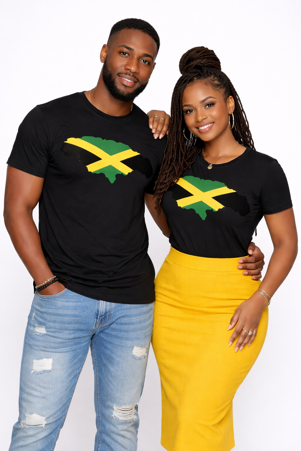 Vibrant Jamaica Colours Country Flag Unisex Top - Image 4