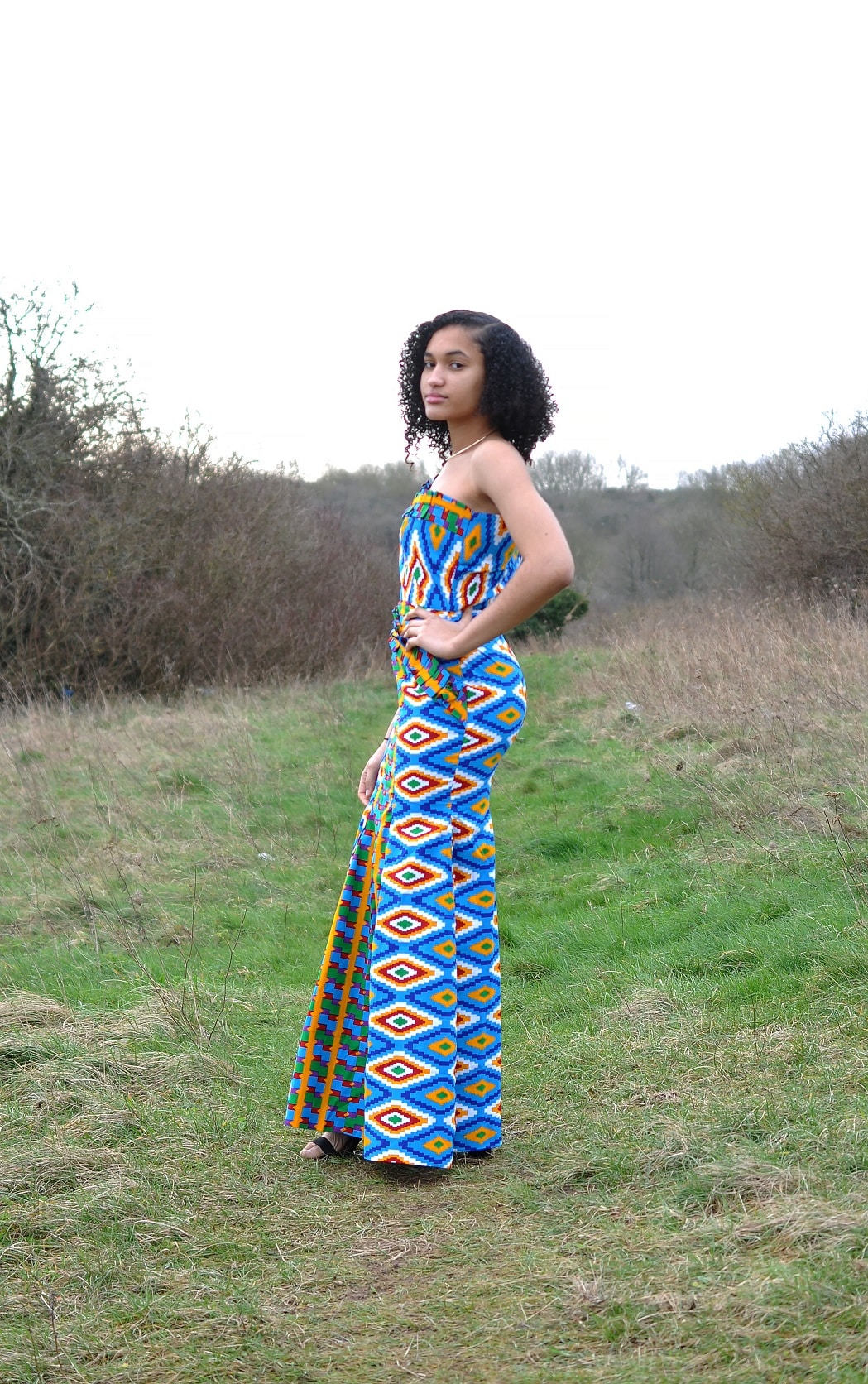 African Kente Adowah Occasion Dress - Image 7