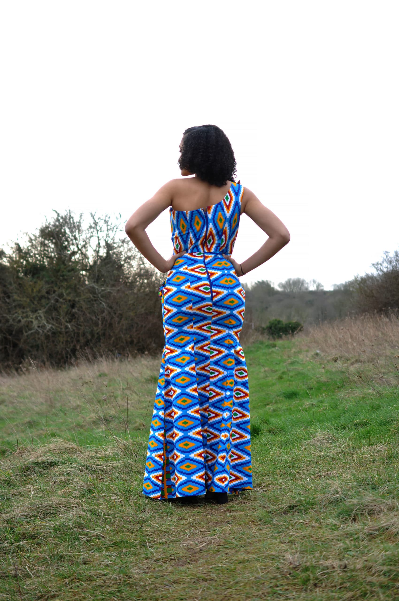 African Kente Adowah Occasion Dress - Image 2