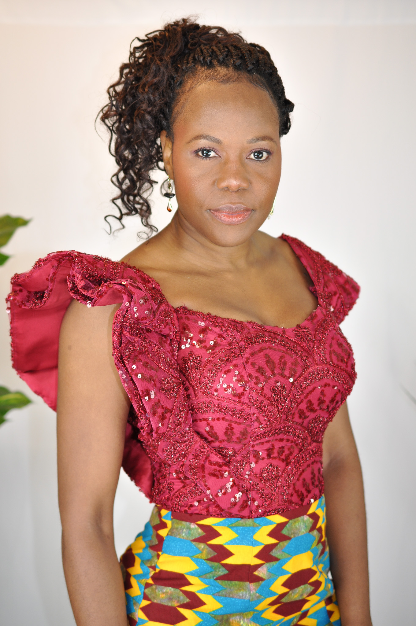 Lerato Ankara Print Mermaid Silhouette Dress - Image 3