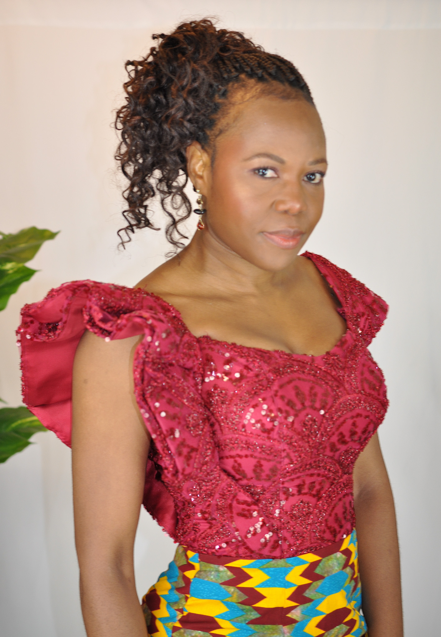 Lerato Ankara Print Mermaid Silhouette Dress - Image 2