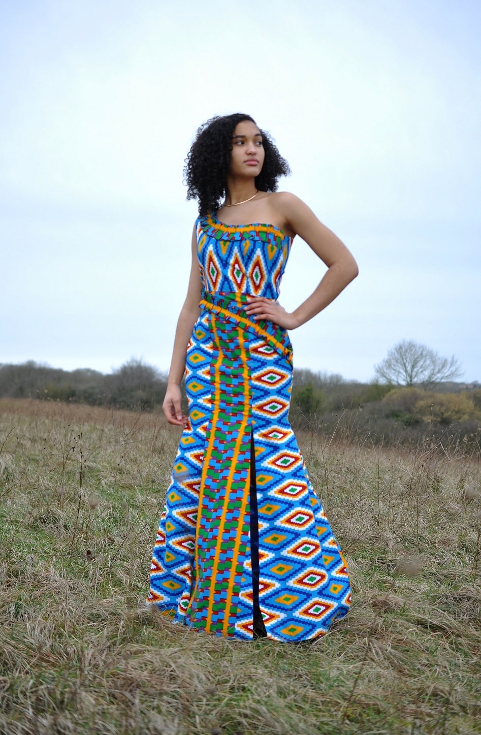 African Kente Adowah Occasion Dress