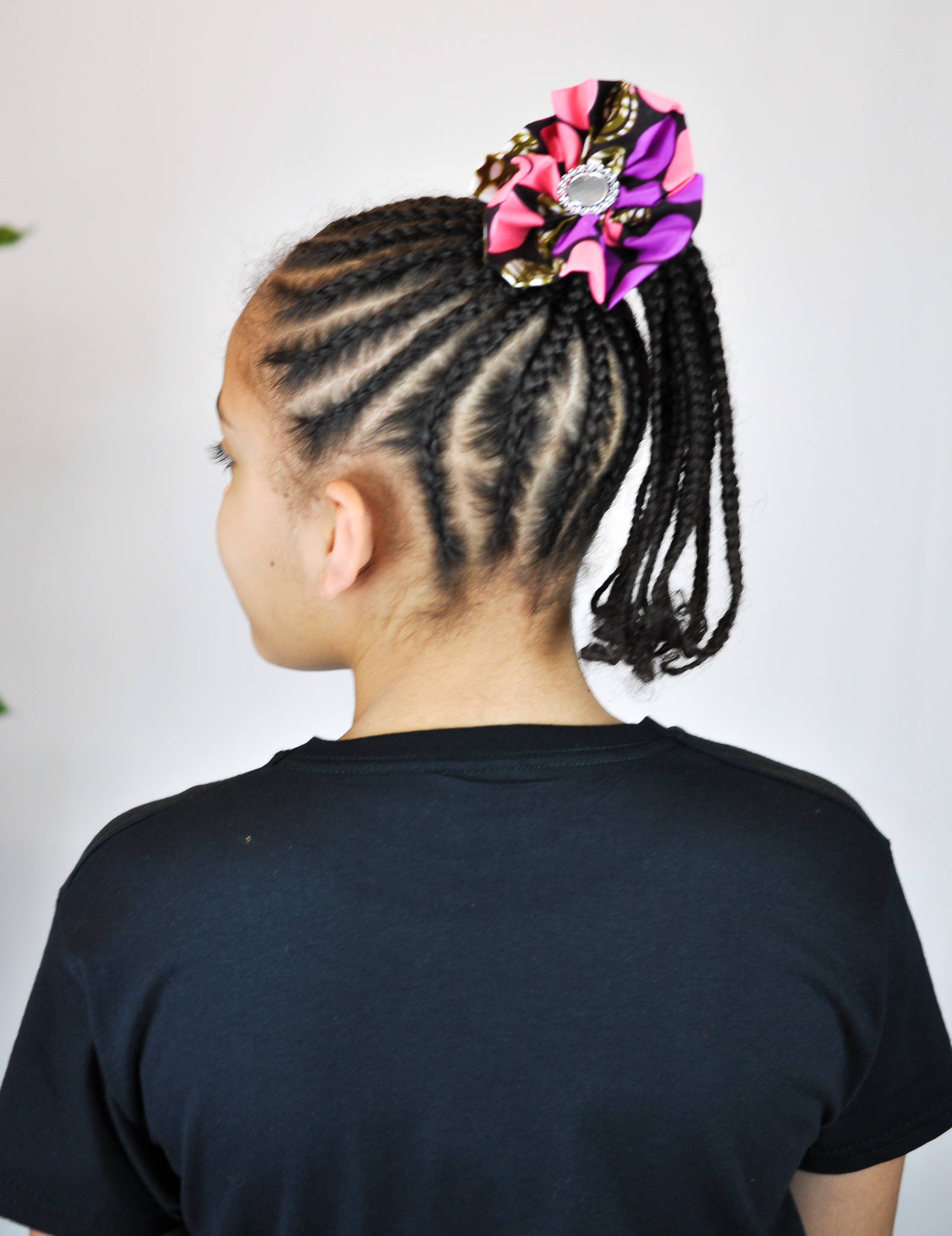 Aimee Ankara Print Flower Hair Scrunchies