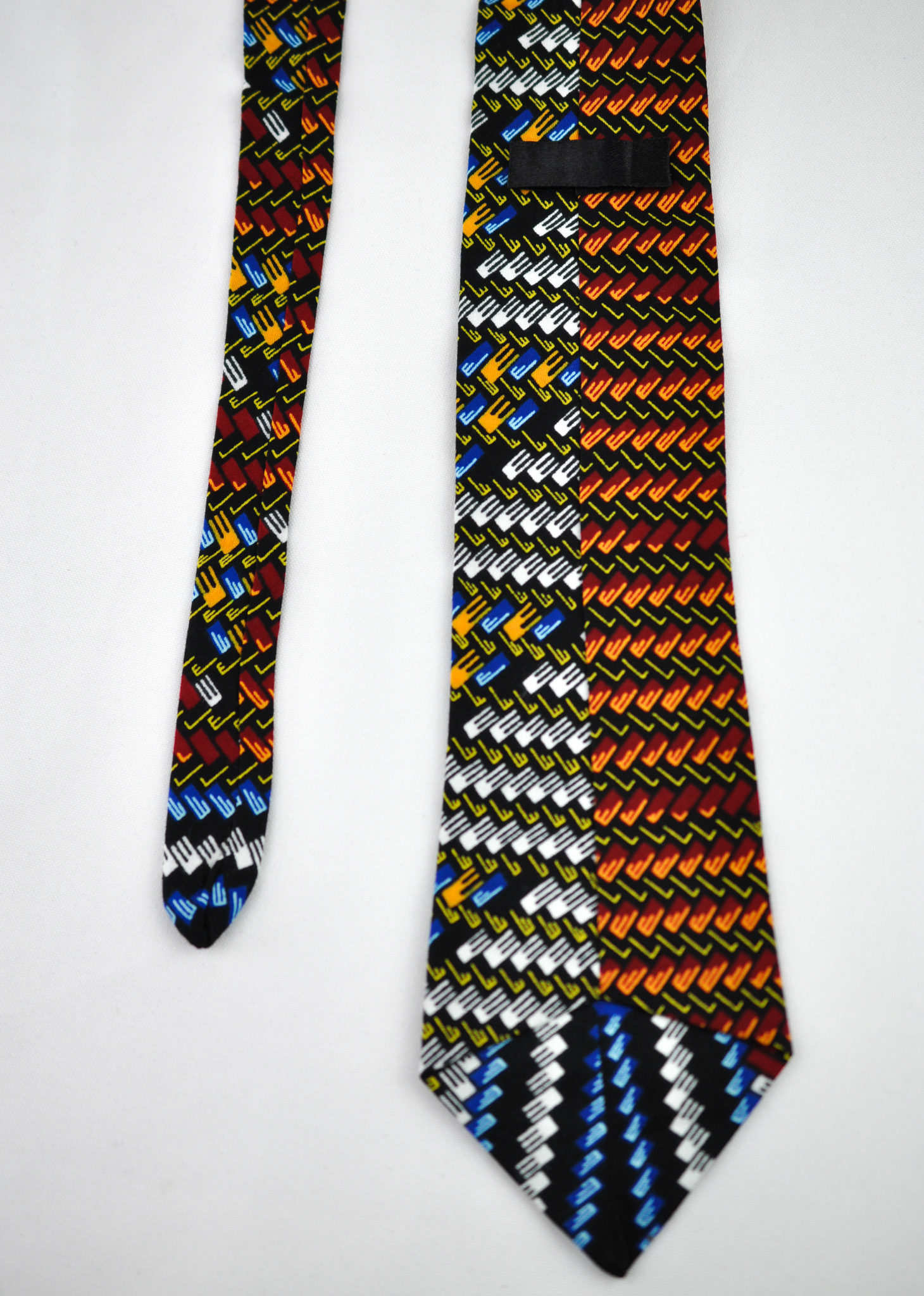Handcrafted Ash Brown Ankara Tie & Handkerchief Sets - Image 5