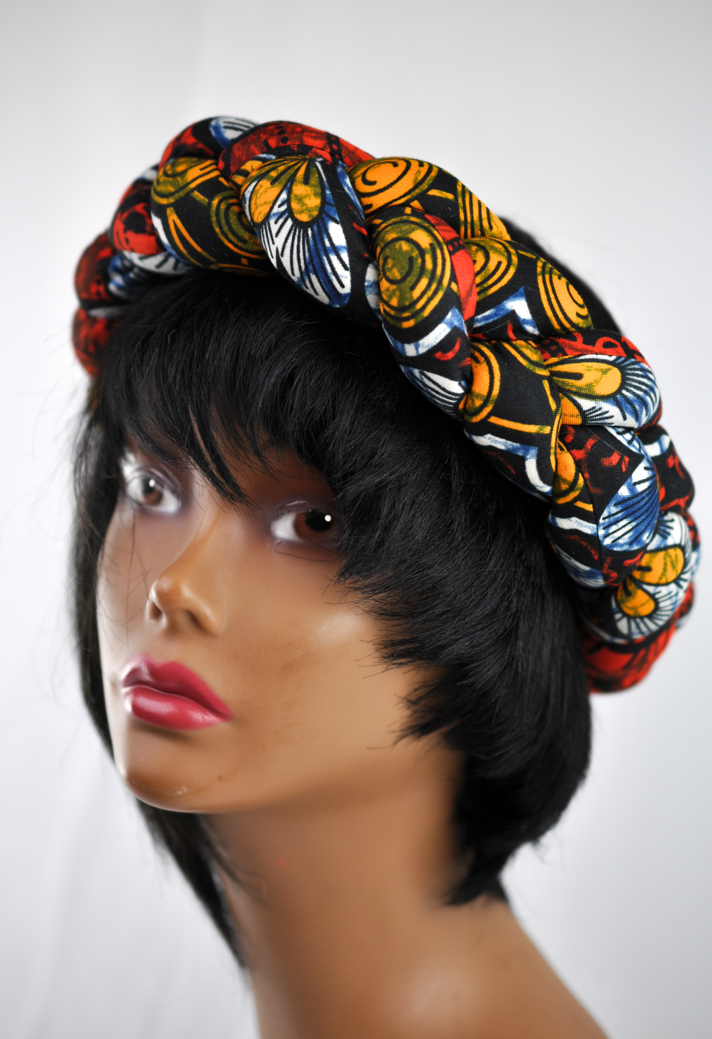 Stunning Braided African Ankara Print Headbands - Image 7
