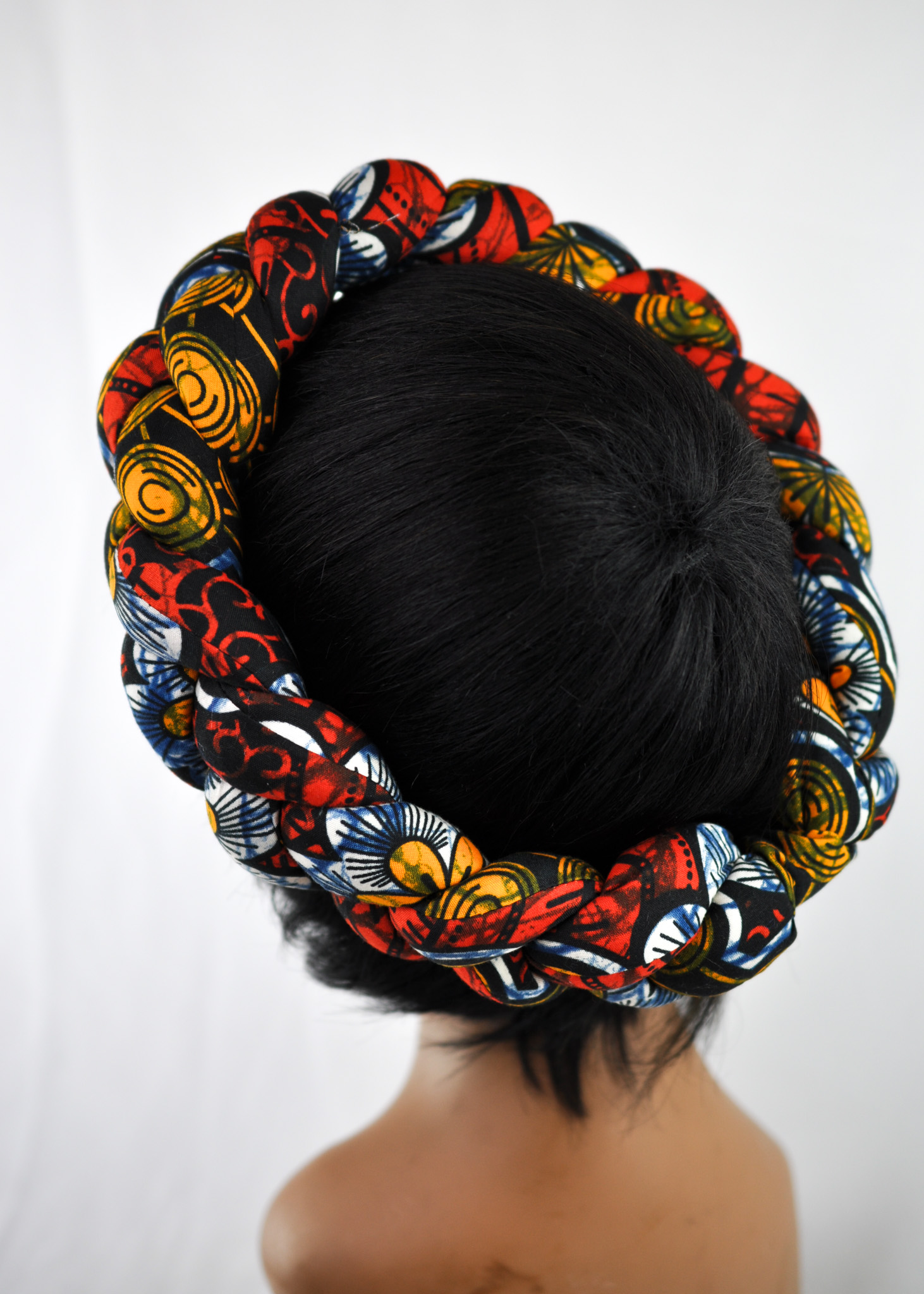 Stunning Braided African Ankara Print Headbands - Image 5
