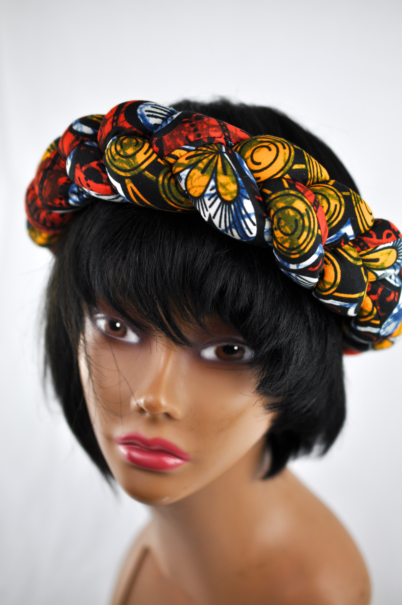 Stunning Braided African Ankara Print Headbands - Image 6