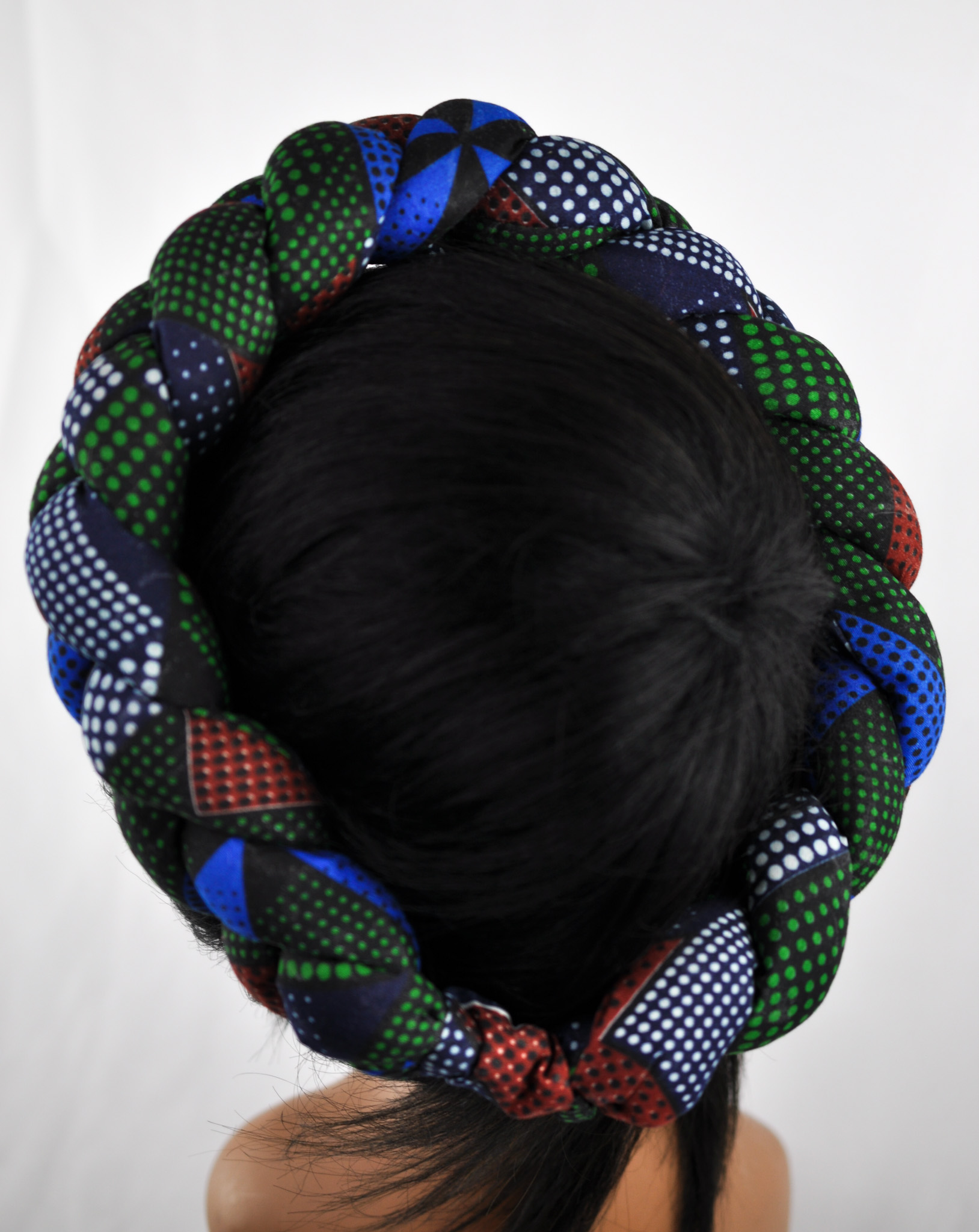 Stunning Braided African Ankara Print Headbands - Image 4
