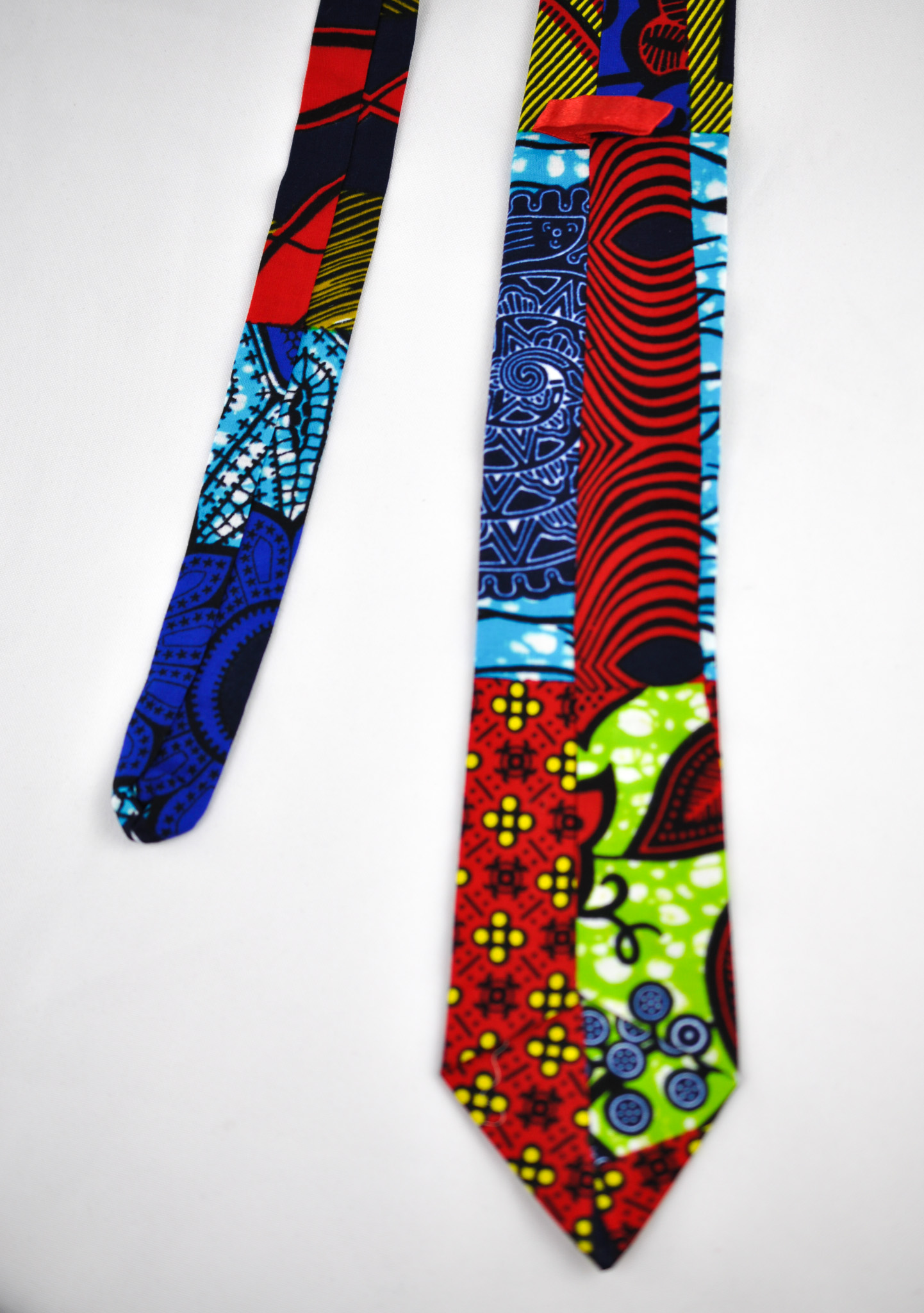 Handcrafted Multi-coloured Ankara Tie & Handkerchief Sets - Image 2