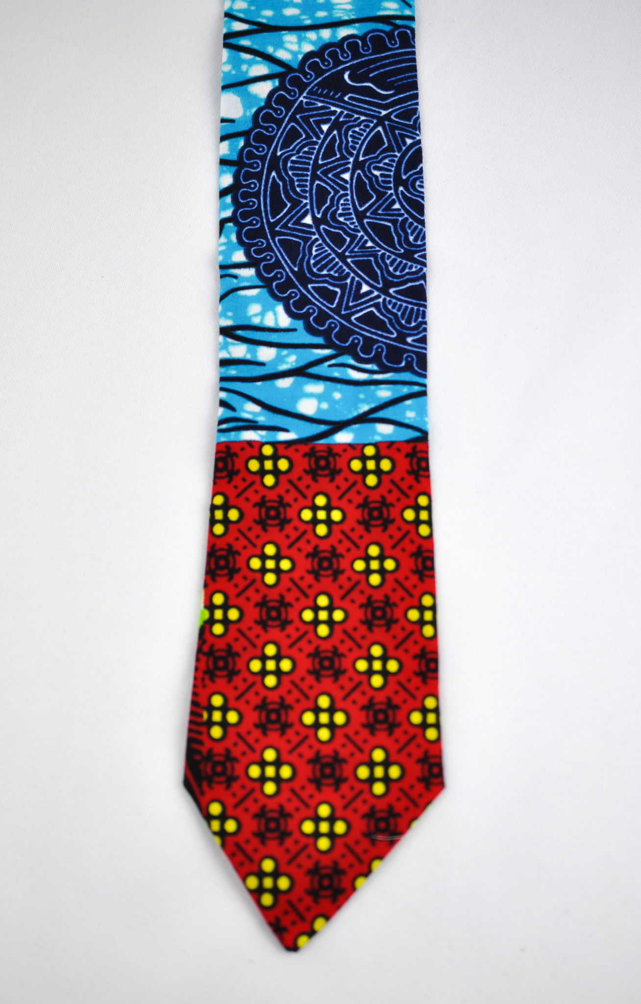 Handcrafted Multi-coloured Ankara Tie & Handkerchief Sets - Image 4