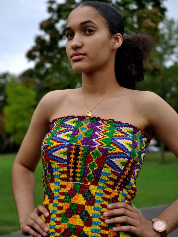 African Print Bandeau Tube Top