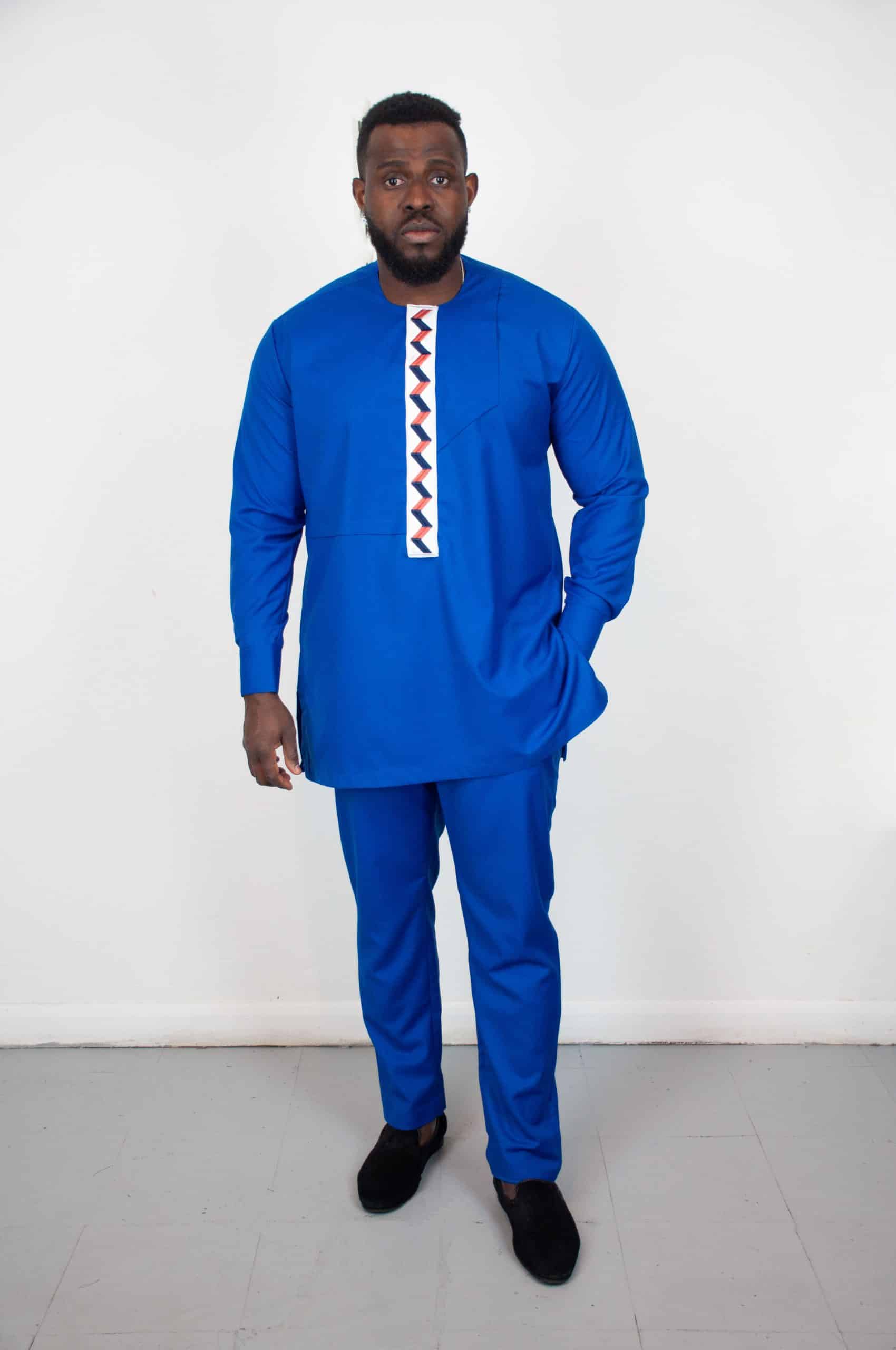 Mvula Blue Traditional Suit