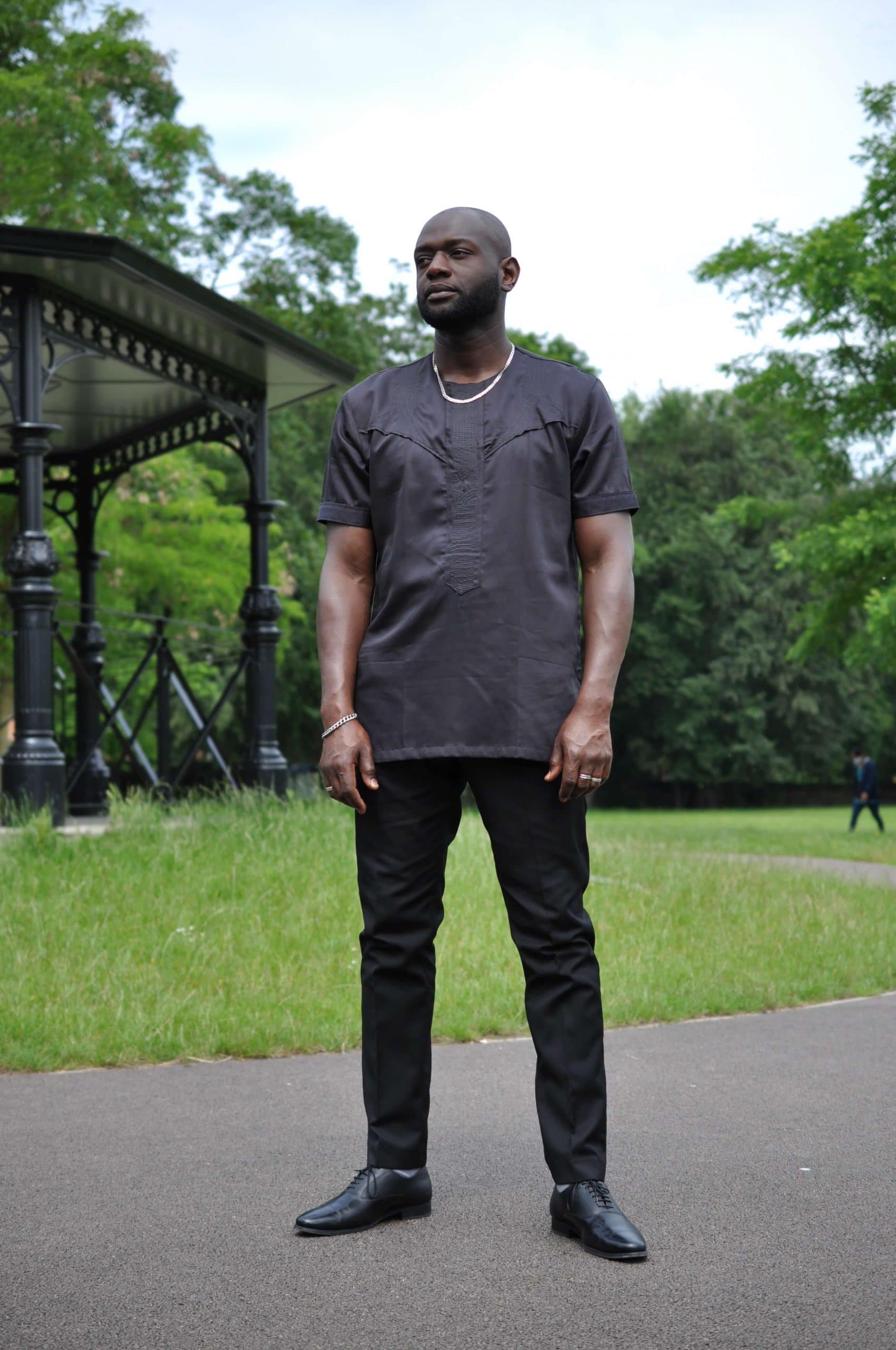 Ayo Black African Men's Shirt