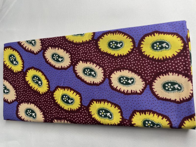 Handmade African Purple and Red Ankara Head Wrap Set