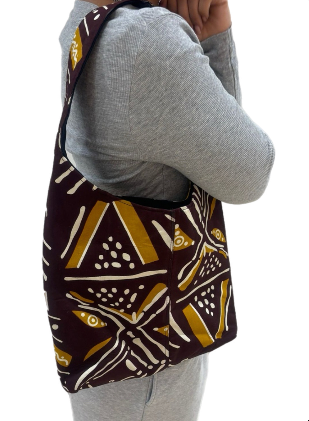 Anna Ankara African Print Medium Shoulder Bag - Image 4