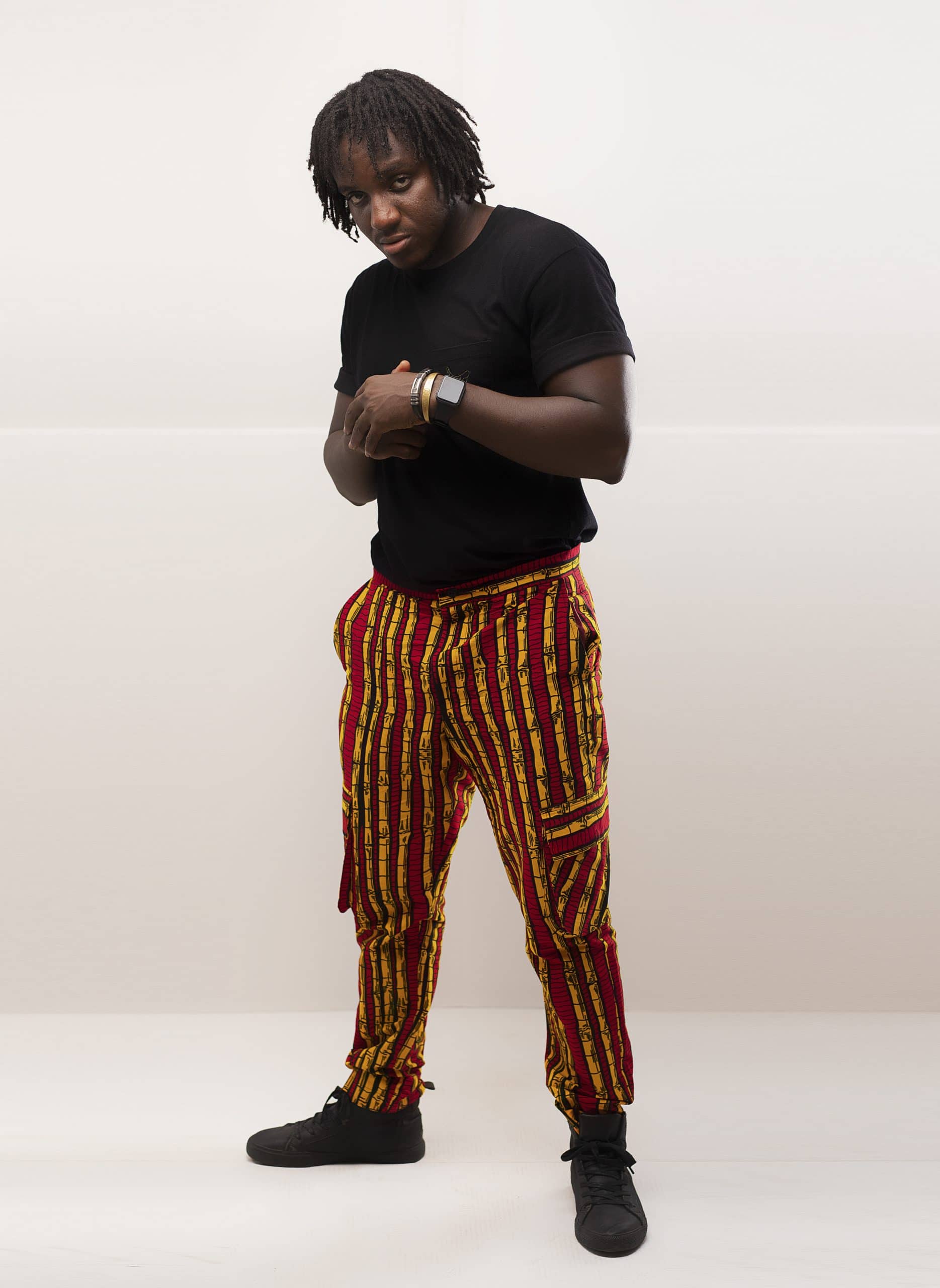 Shani African Print Combat Trousers