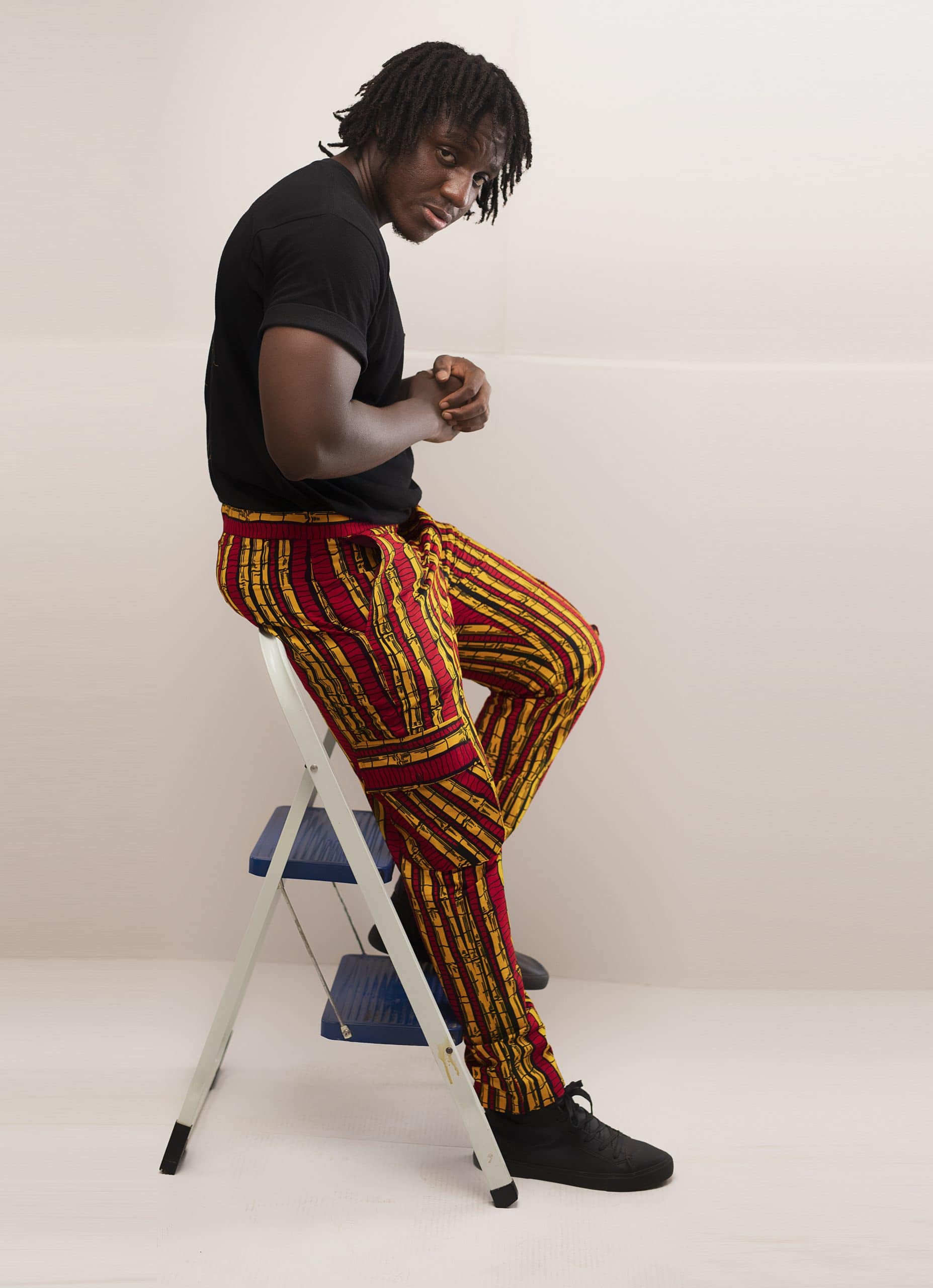 Shani African Print Combat Trousers - Image 2