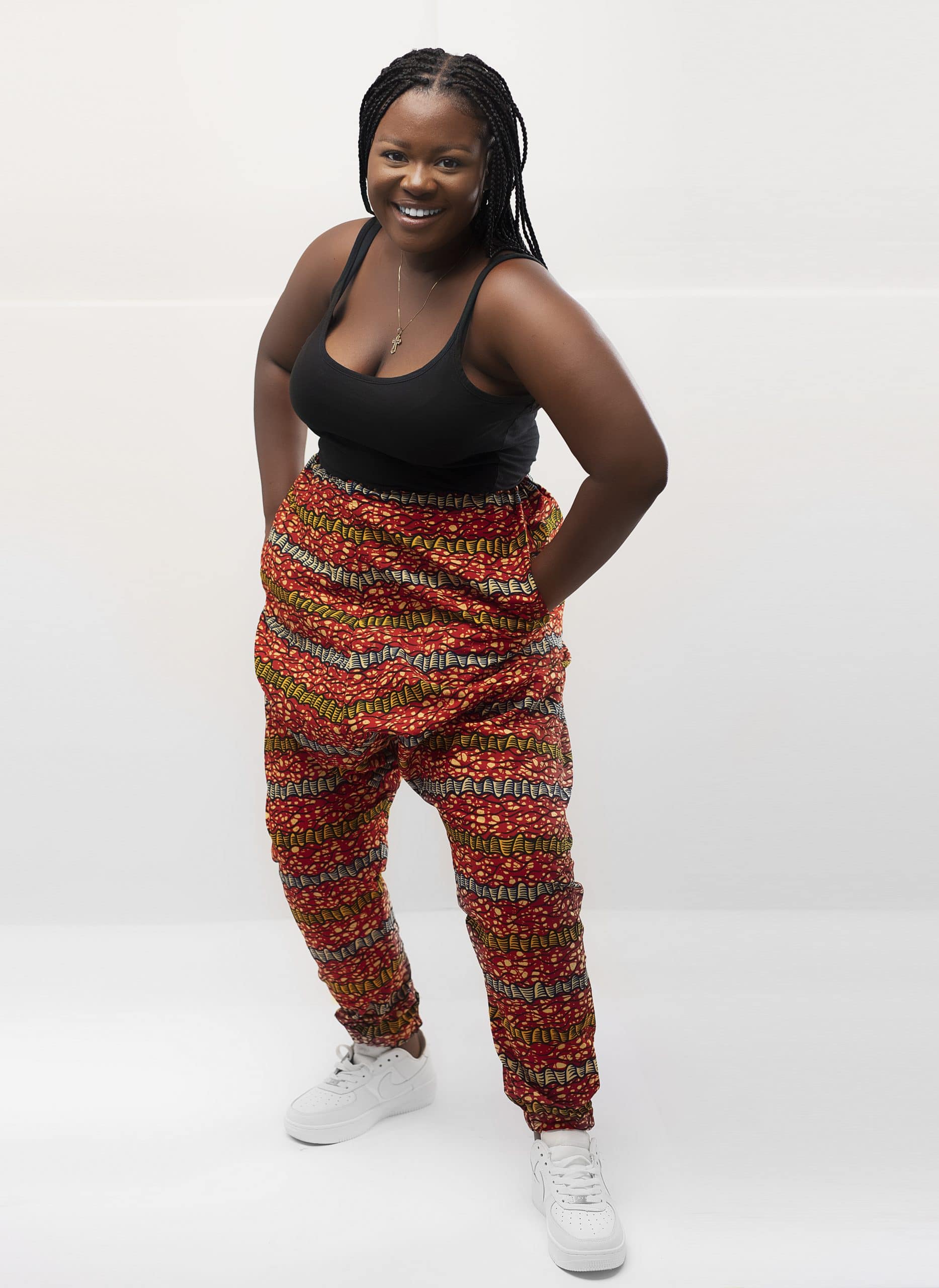 Barika African Print Harem Trousers - Image 3