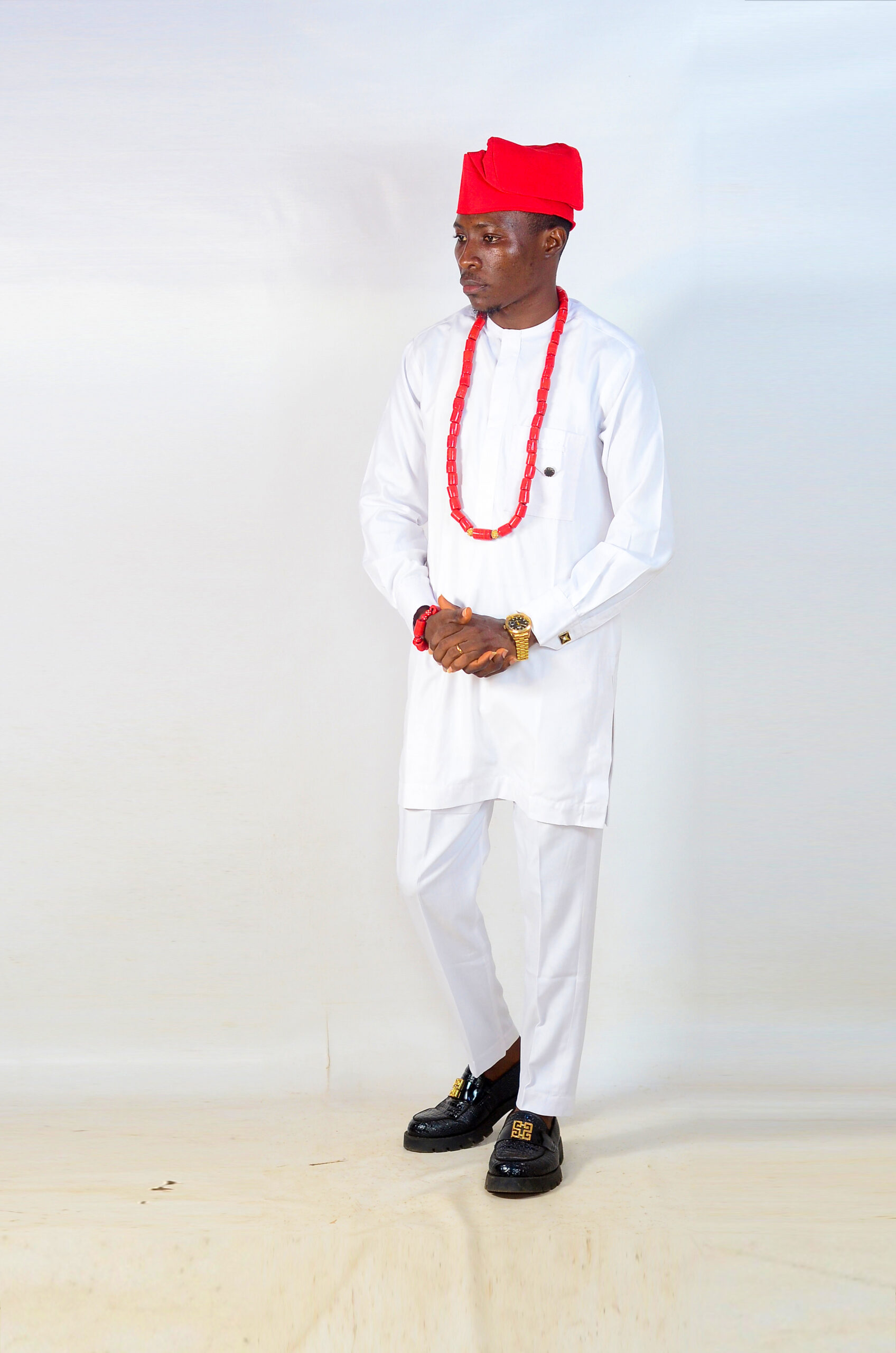 Authentic Traditional Yoruba Asooke Hat for Men - Image 4