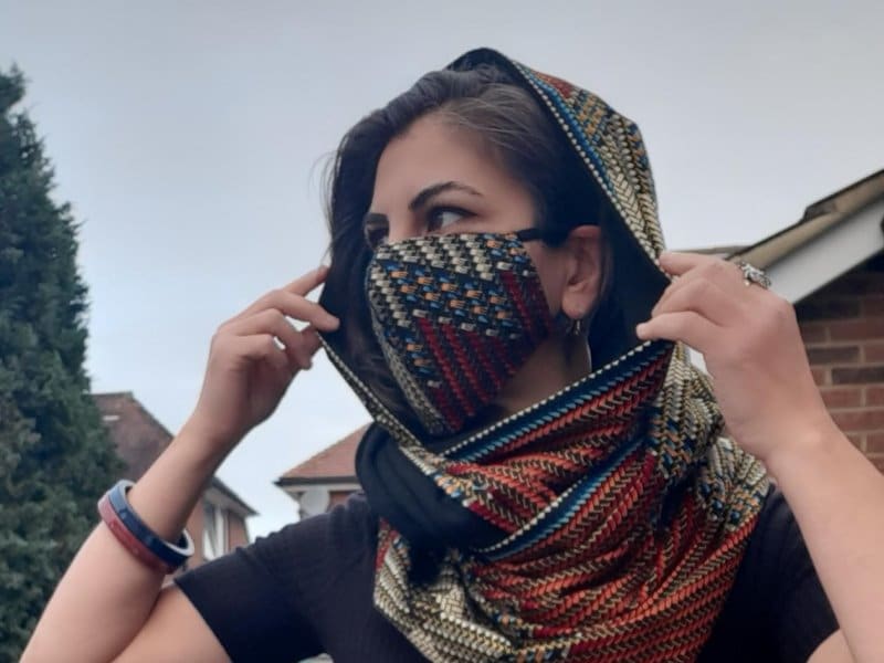 Urbi Ankara African Print Versatile Infinity Unisex Neck Scarf - Image 2