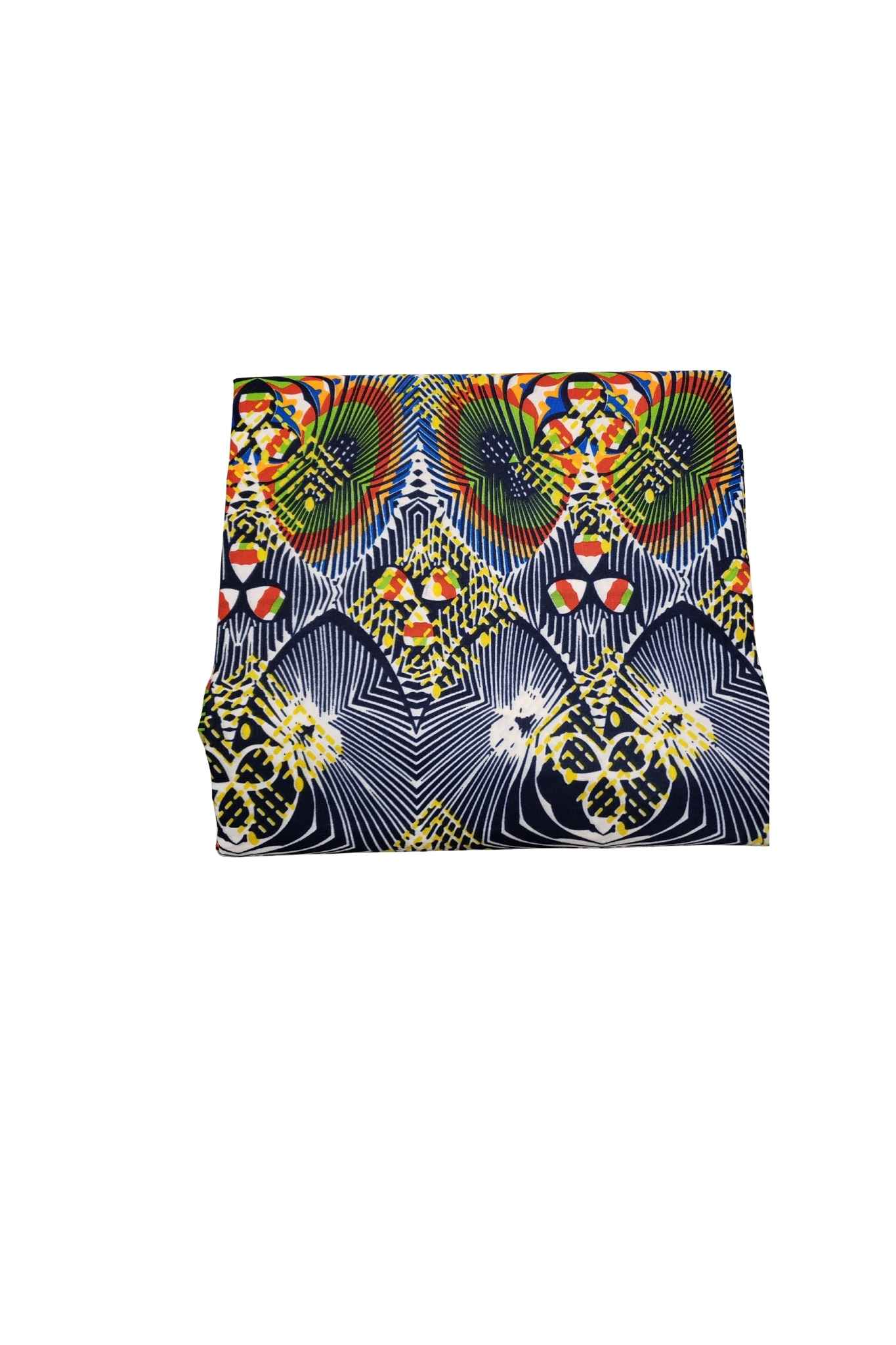 African Print Fabric- Geometric Pattern Ankara Wax Cloth