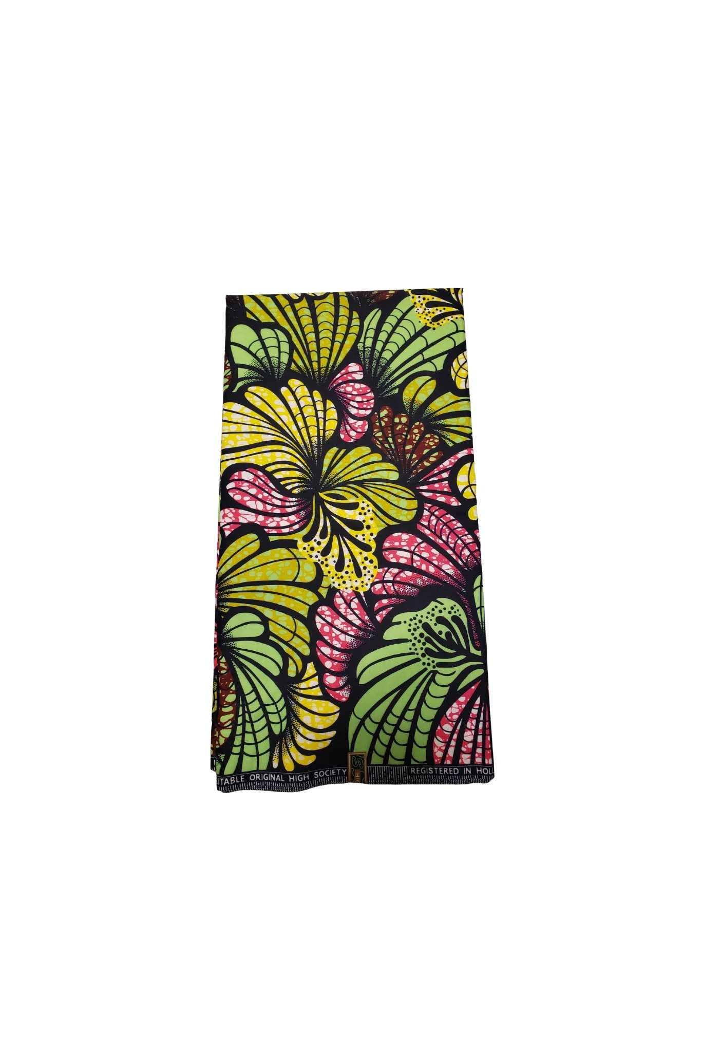 African Print Fabric- Leaf Pattern Ankara Wax Cloth - Image 3