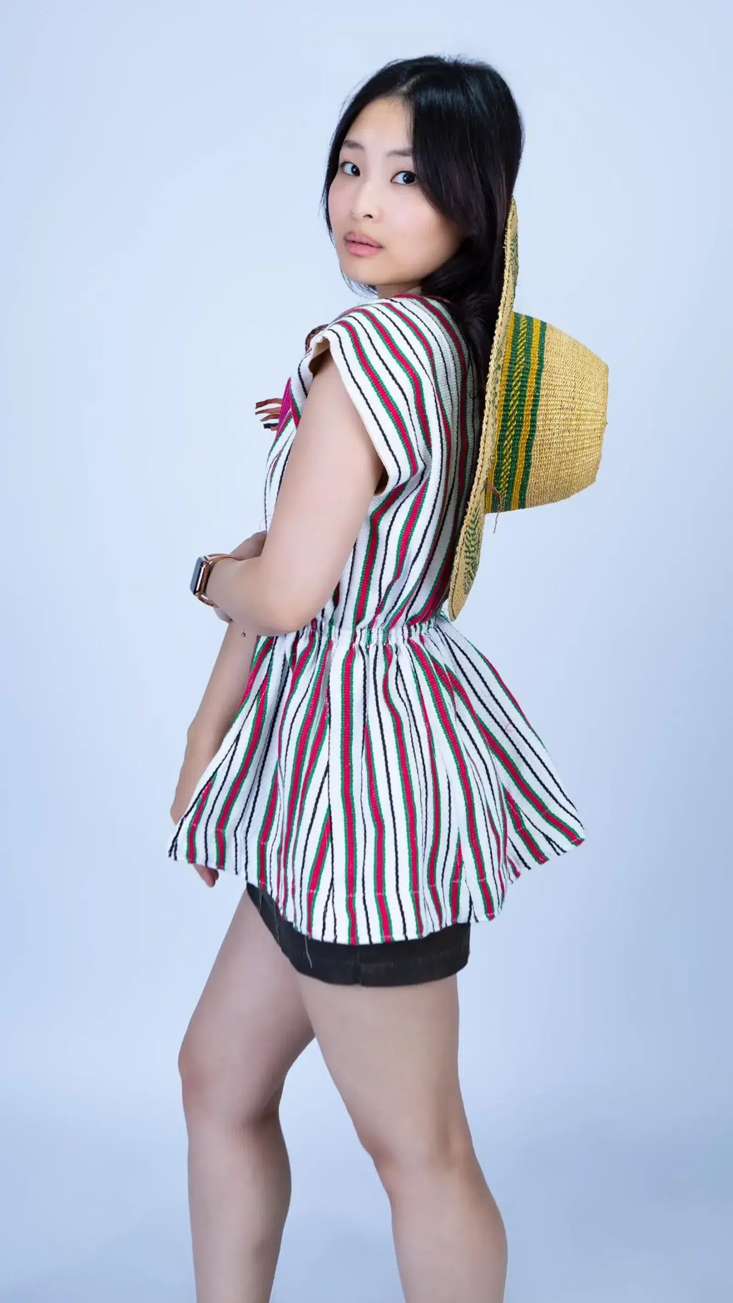 Handwoven Batakari Dress with Embroidery - Image 3