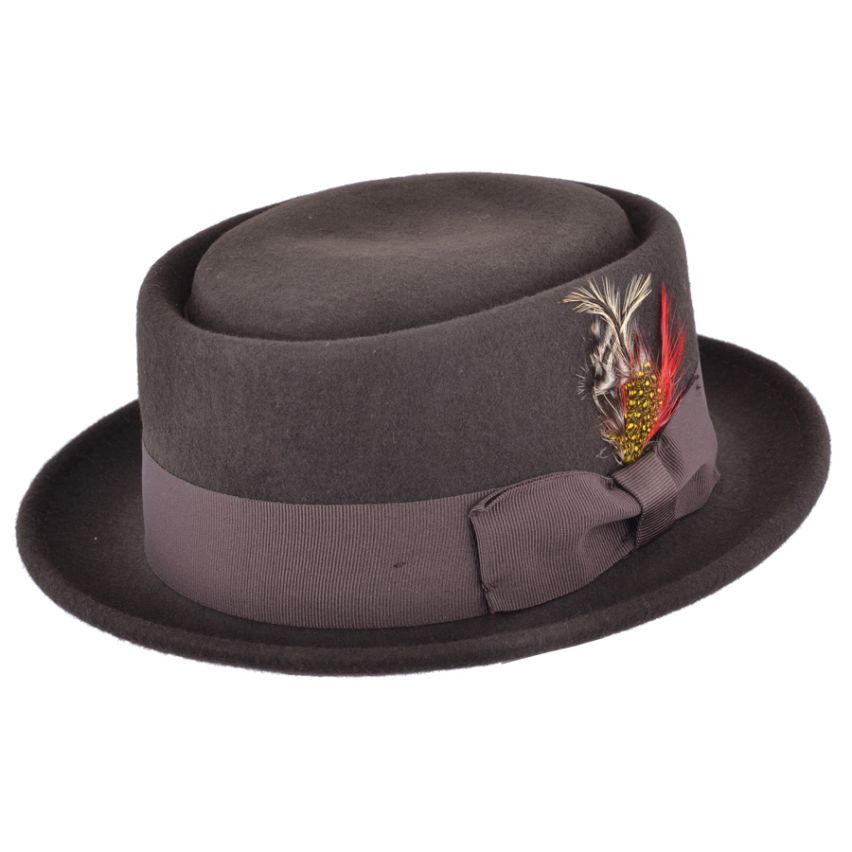 Wool Felt Crushable Pork Pie Hat - Image 7