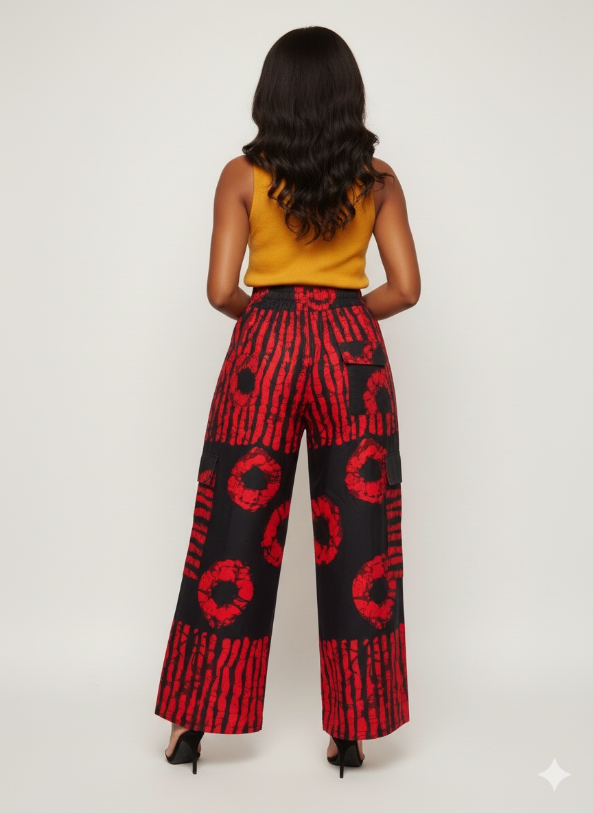 Ankara Palazzo Pants - Image 3