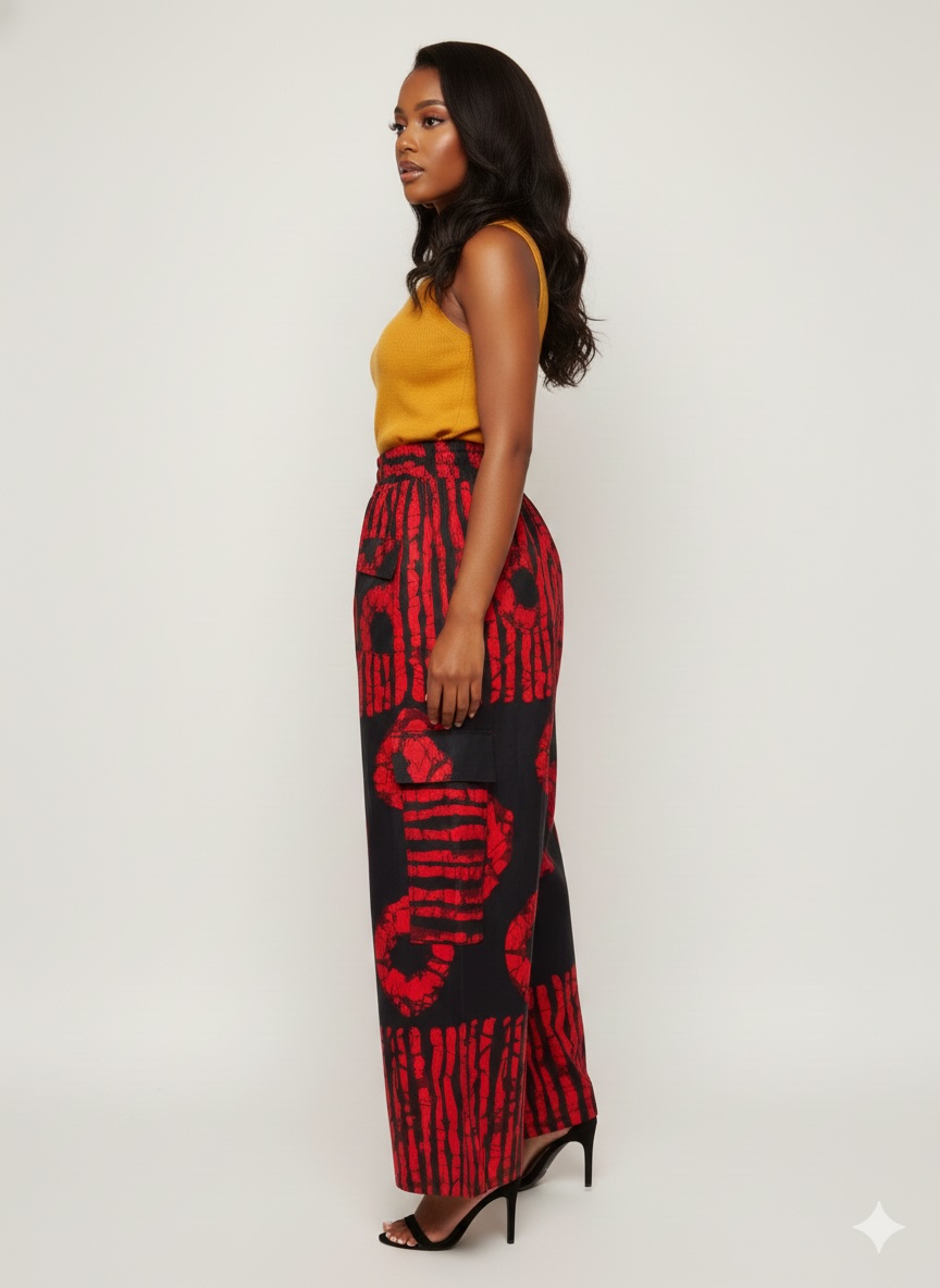 Ankara Palazzo Pants - Image 4