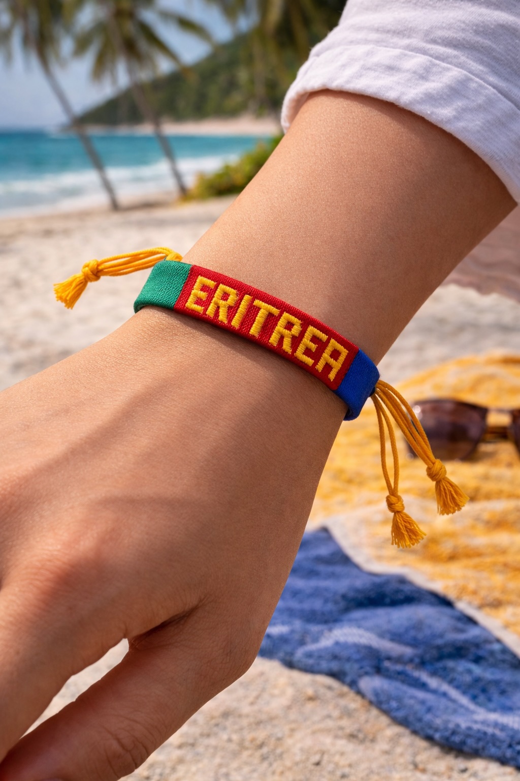 Country Name Flag Woven Bracelet - Image 4