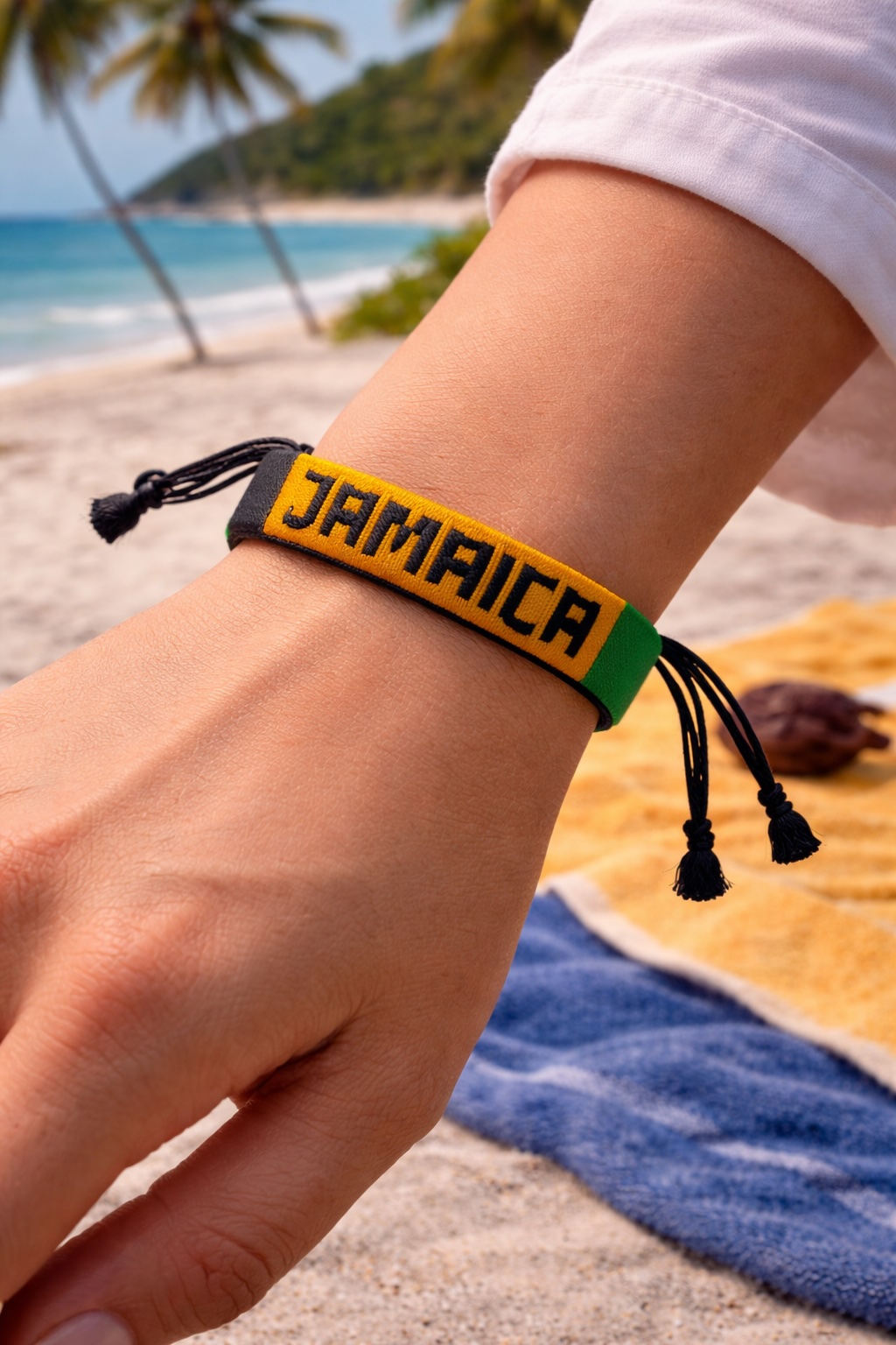 Country Name Flag Woven Bracelet - Image 3