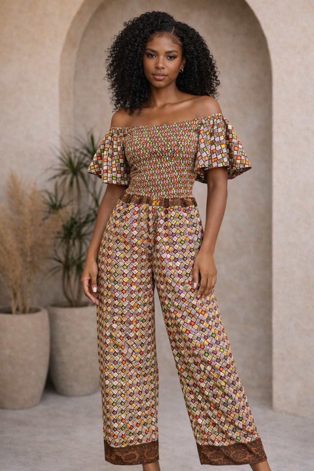 African Print Jumpsuit