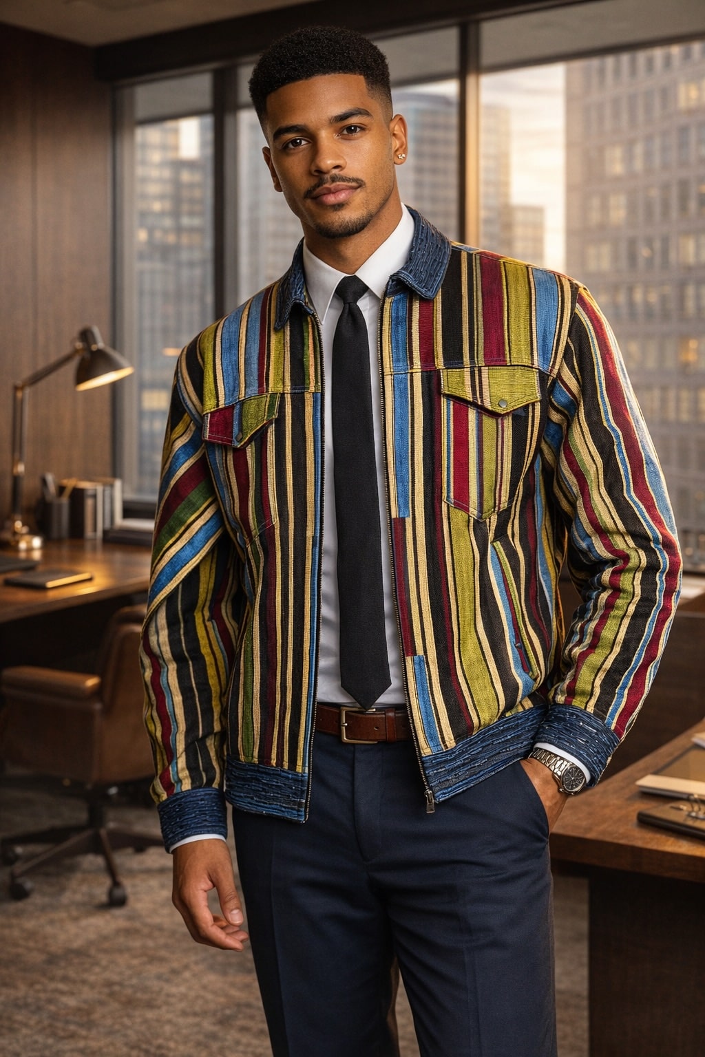 Heritage Stripe Executive Office Jacket