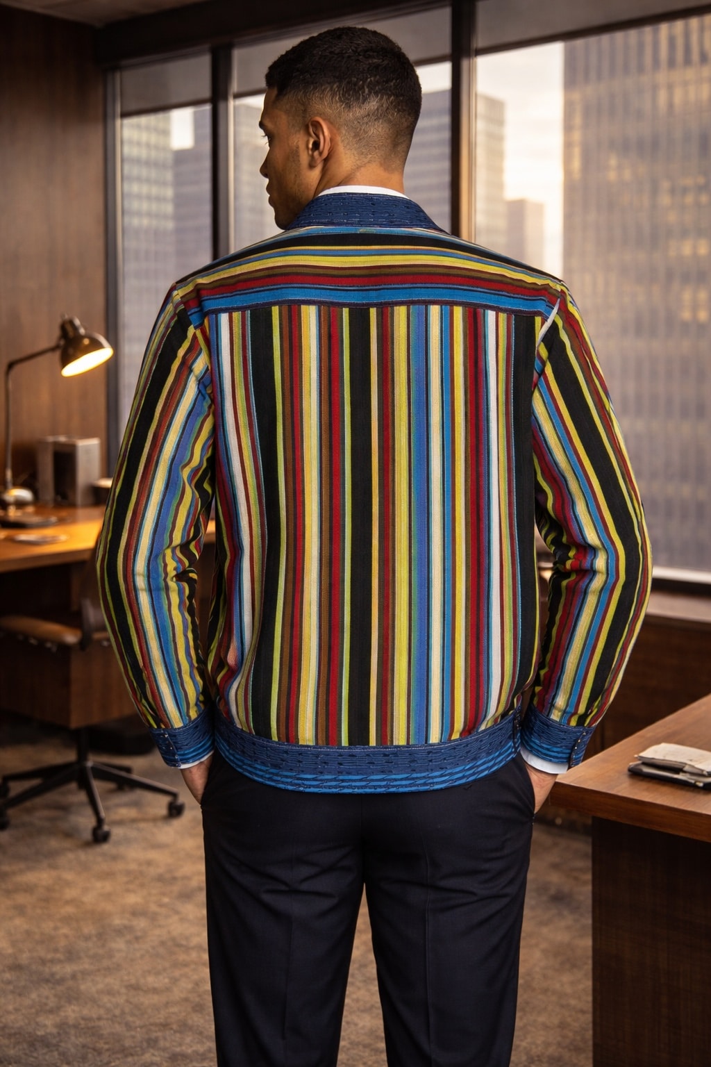 Heritage Stripe Executive Office Jacket - Image 3