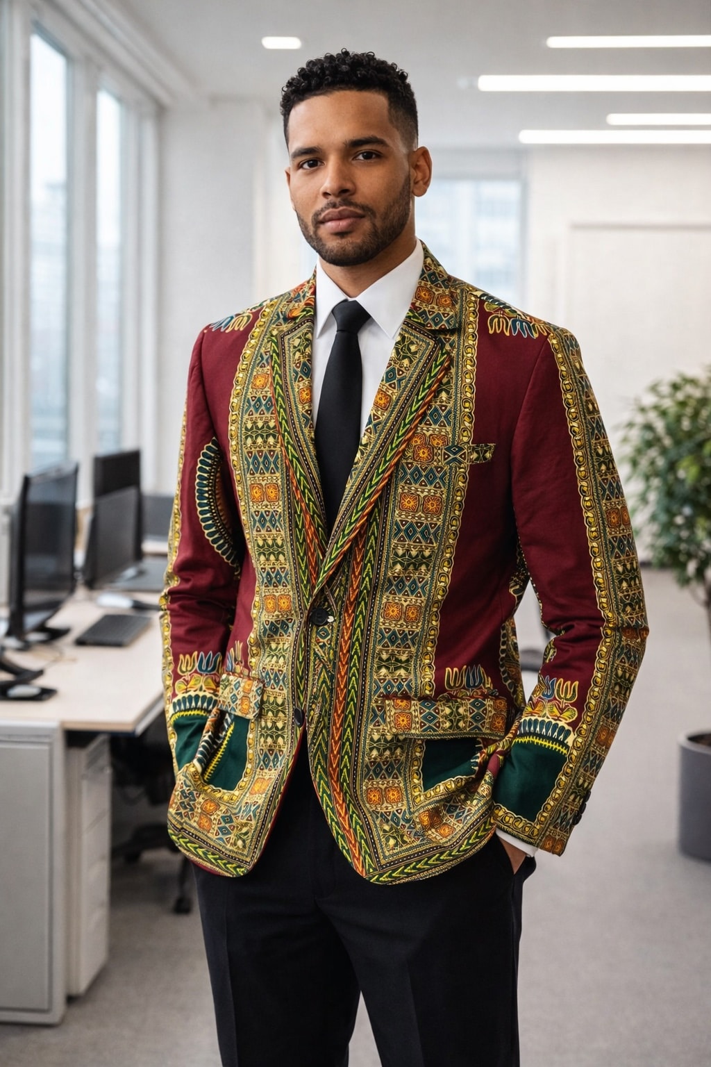 Heritage Dashiki Executive Office Jacket