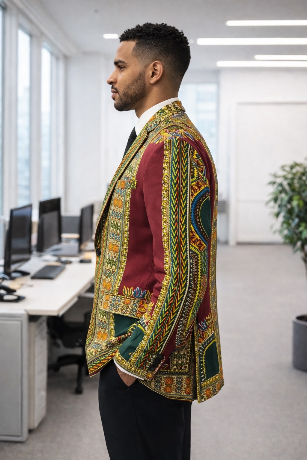 Heritage Dashiki Executive Office Jacket - Image 4
